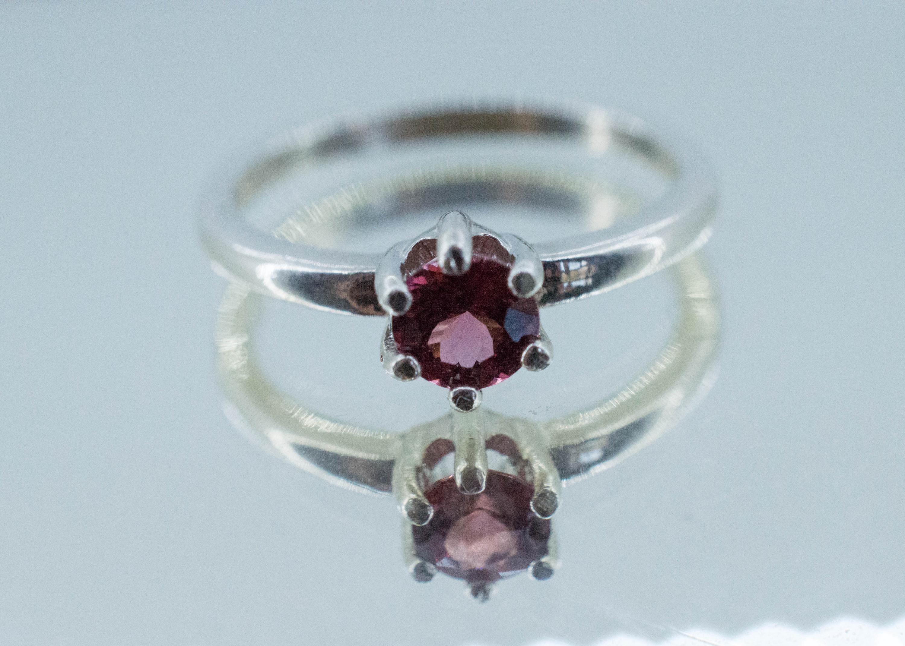 Rhodolite Garnet Ring; Natural Untreated North Carolina Garnet; 0.570cts - Mark Oliver Gems