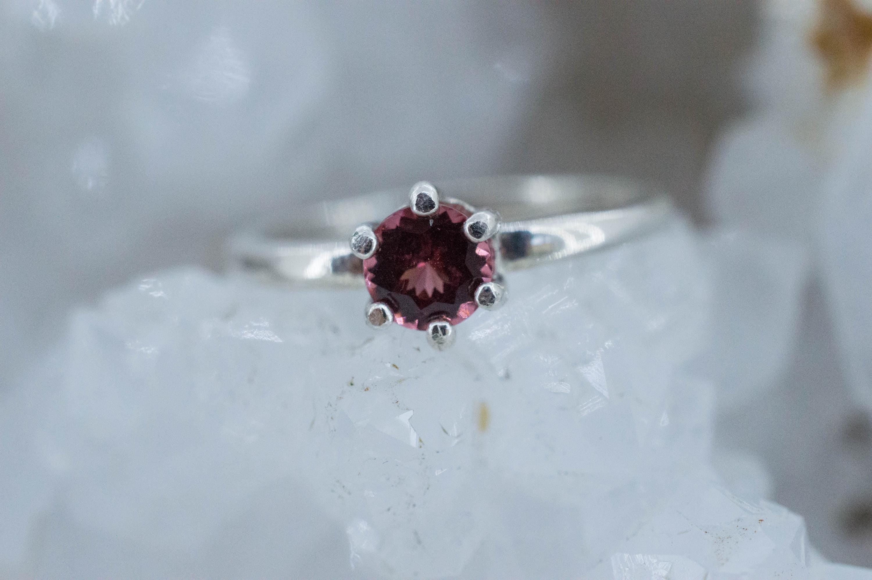Rhodolite Garnet Ring; Natural Untreated North Carolina Garnet; 0.570cts - Mark Oliver Gems