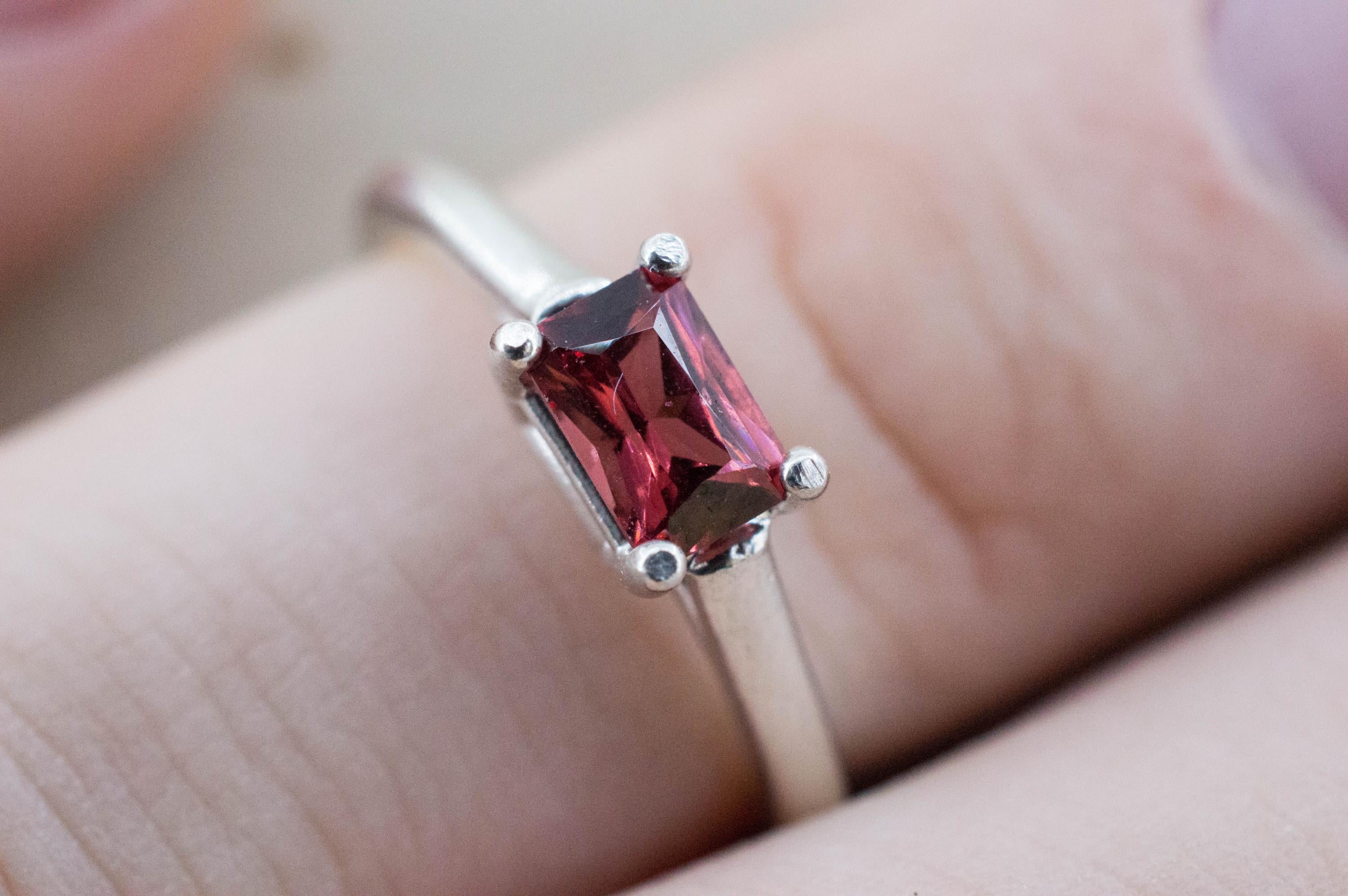 Rhodolite Garnet Ring; Natural Untreated North Carolina Garnet; 0.670cts - Mark Oliver Gems