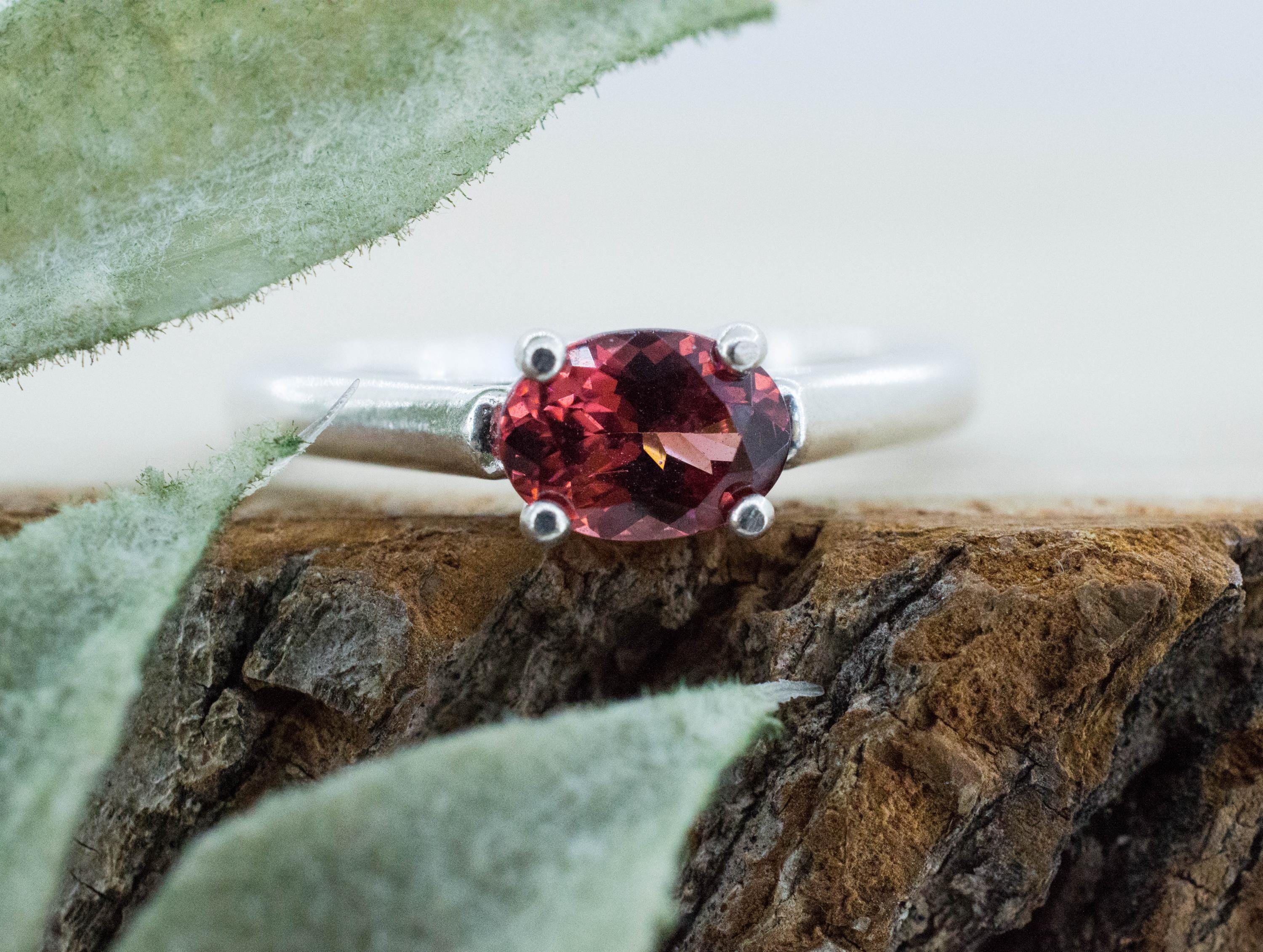 Rhodolite Garnet Ring; Natural Untreated North Carolina Garnet; 0.915cts - Mark Oliver Gems