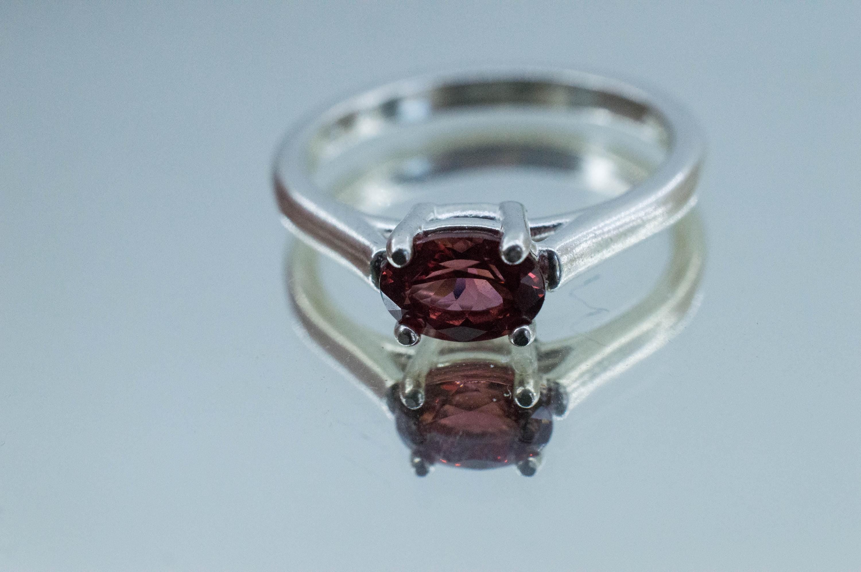 Rhodolite Garnet Ring; Natural Untreated North Carolina Garnet; 0.915cts - Mark Oliver Gems
