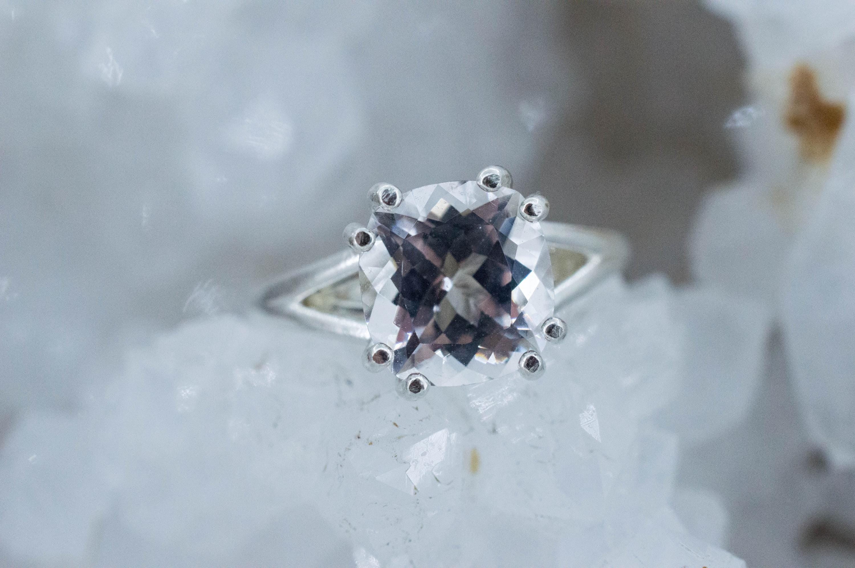 Danburite Ring; Natural Untreated Mexican Danburite; 2.880cts