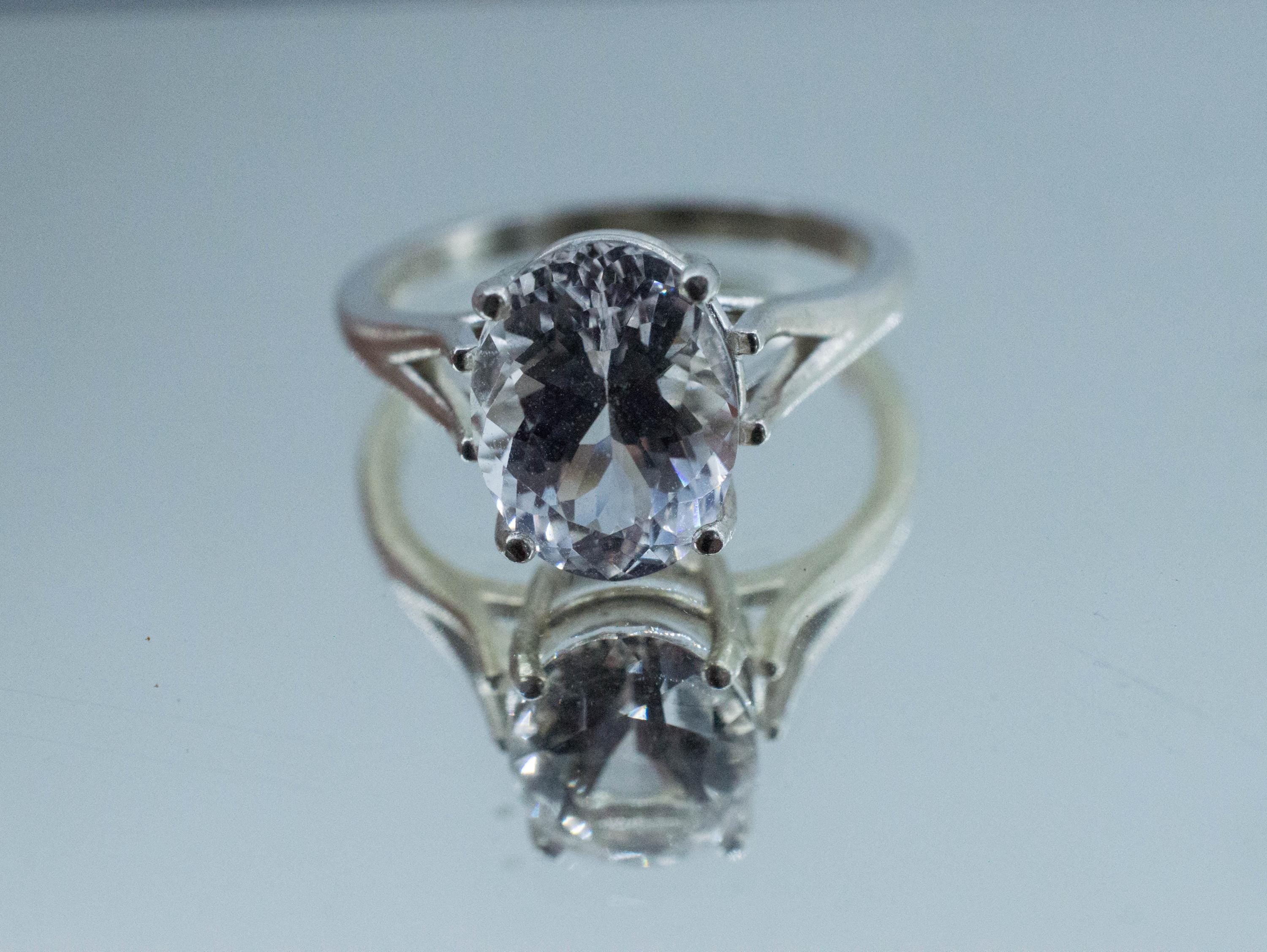 Danburite Ring; Natural Untreated Mexican Danburite; 3.430cts