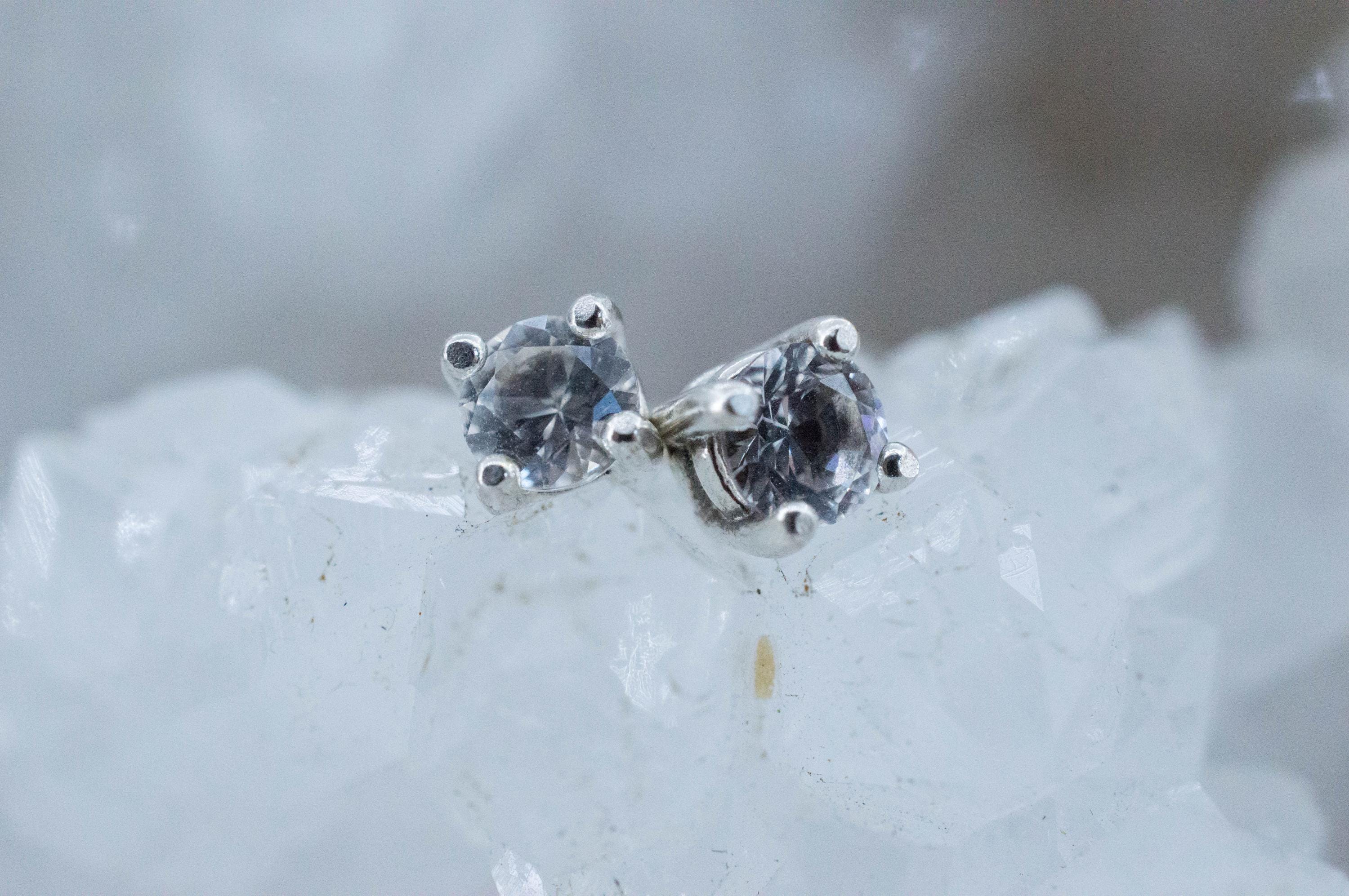 Danburite Earrings; Natural Untreated Mexico Danburite; 0.425cts - Mark Oliver Gems