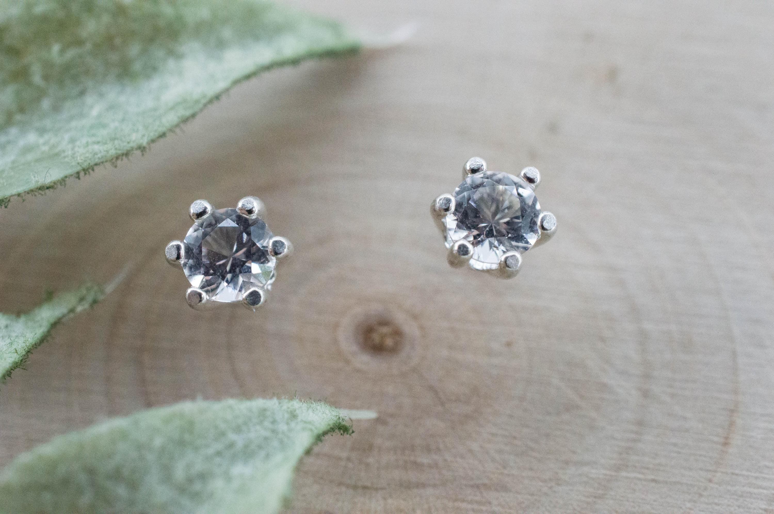 Danburite Earrings; Natural Untreated Mexico Danburite; 0.445cts - Mark Oliver Gems