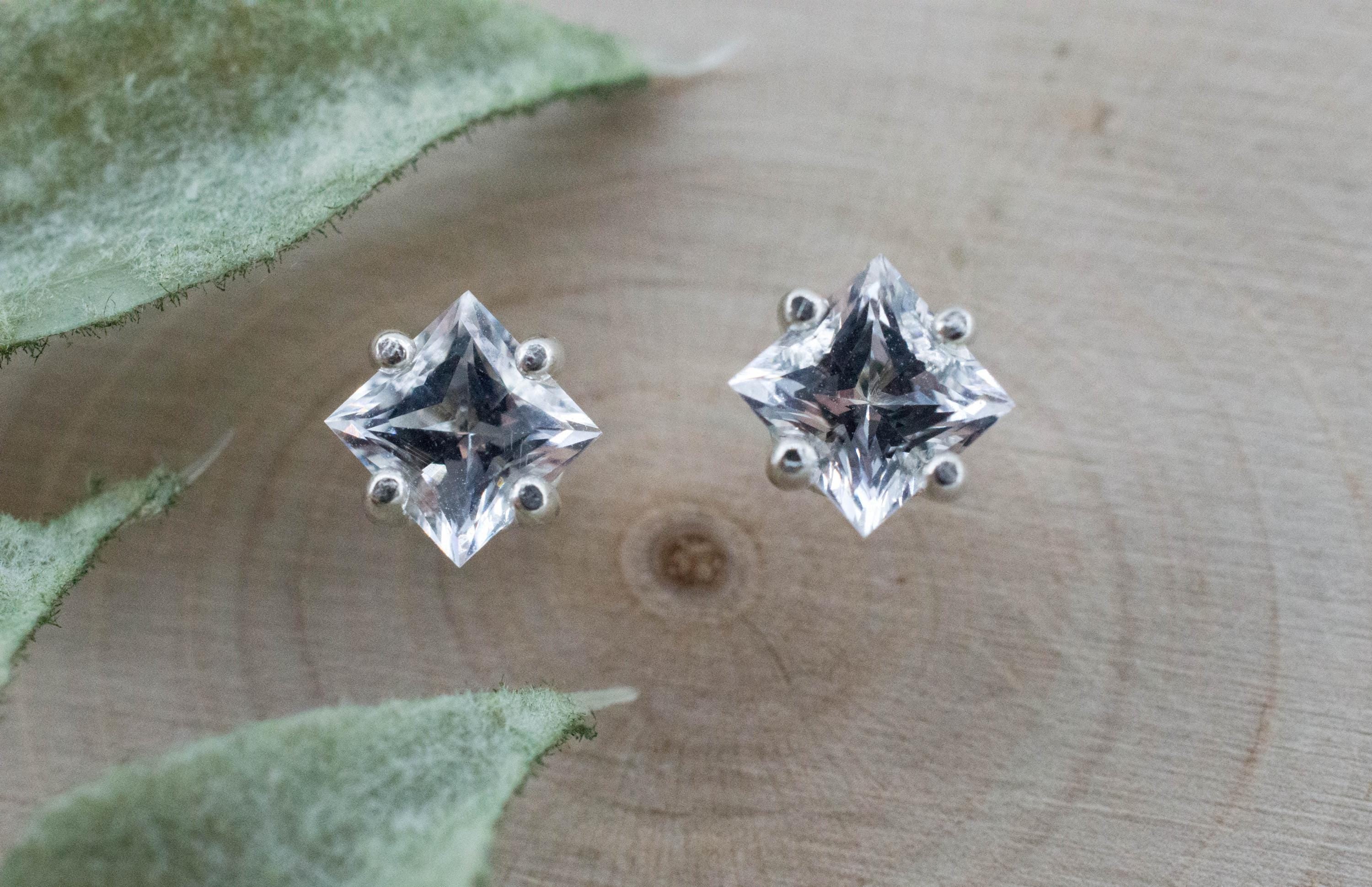 Danburite Earrings; Natural Untreated Mexico Danburite; 1.350cts - Mark Oliver Gems