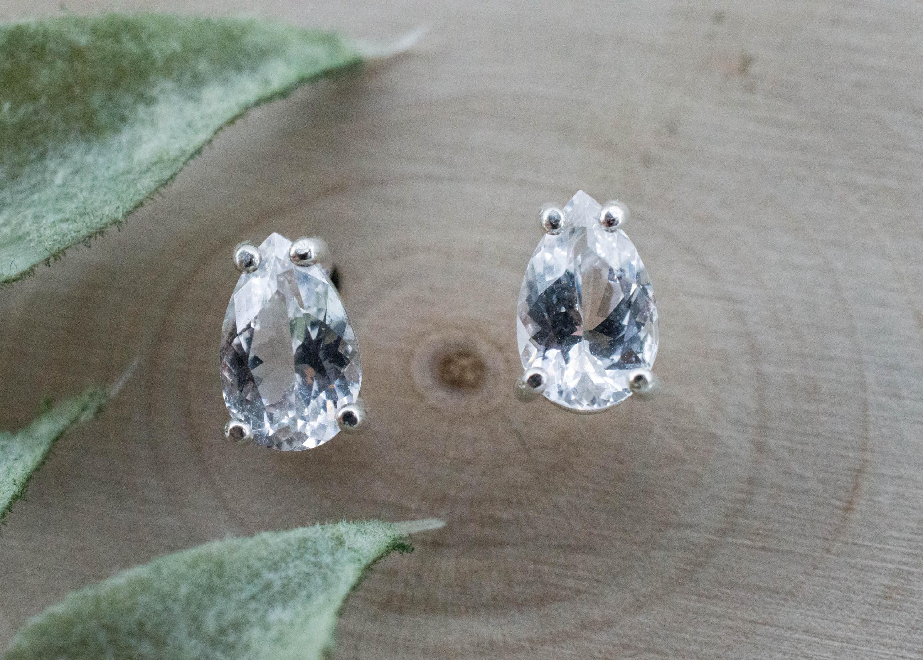 Danburite Earrings; Natural Untreated Mexico Danburite; 1.545cts - Mark Oliver Gems