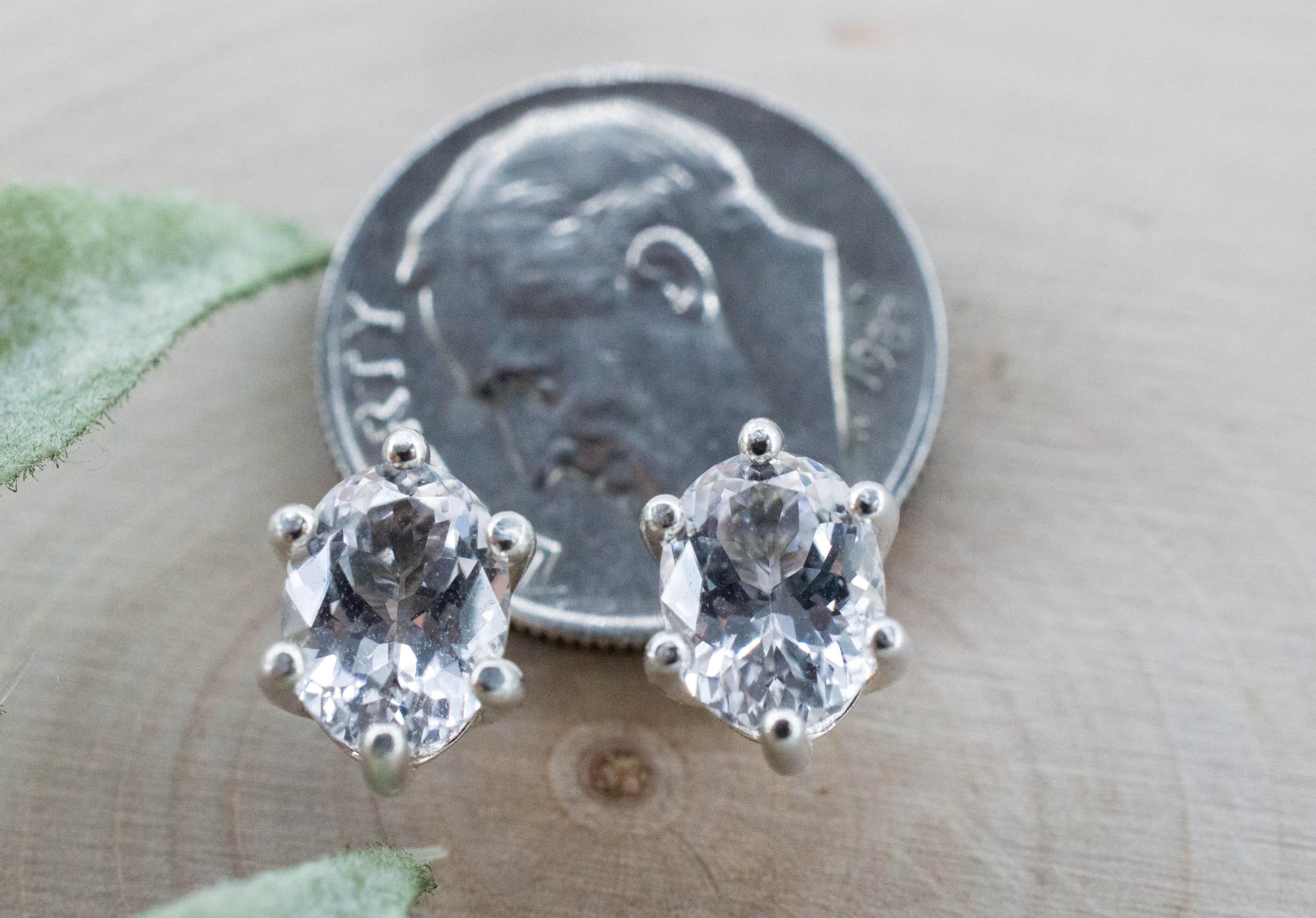 Danburite Earrings; Natural Untreated Mexico Danburite; 2.170cts - Mark Oliver Gems