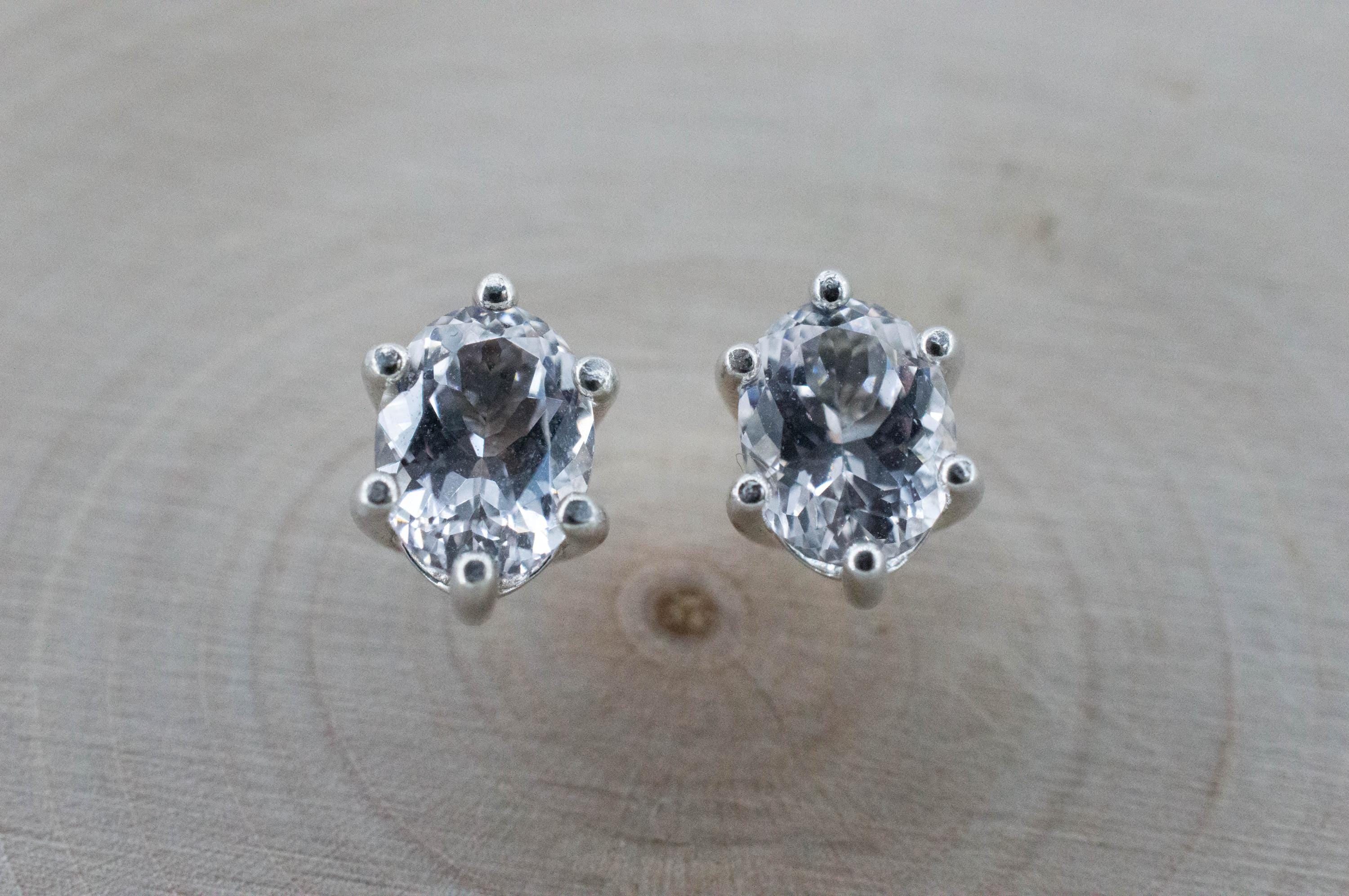 Danburite Earrings; Natural Untreated Mexico Danburite; 2.170cts - Mark Oliver Gems