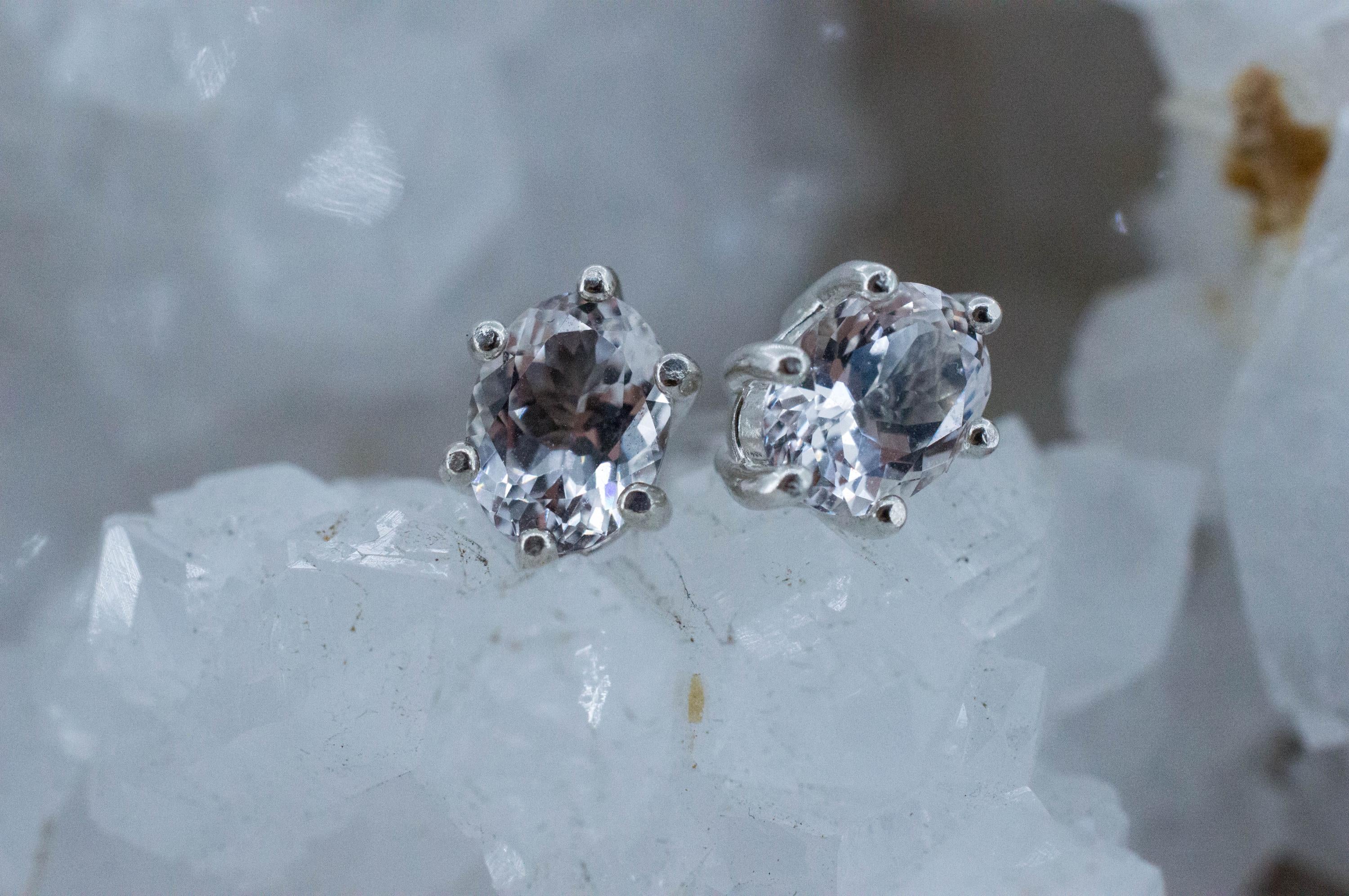 Danburite Earrings; Natural Untreated Mexico Danburite; 2.170cts - Mark Oliver Gems