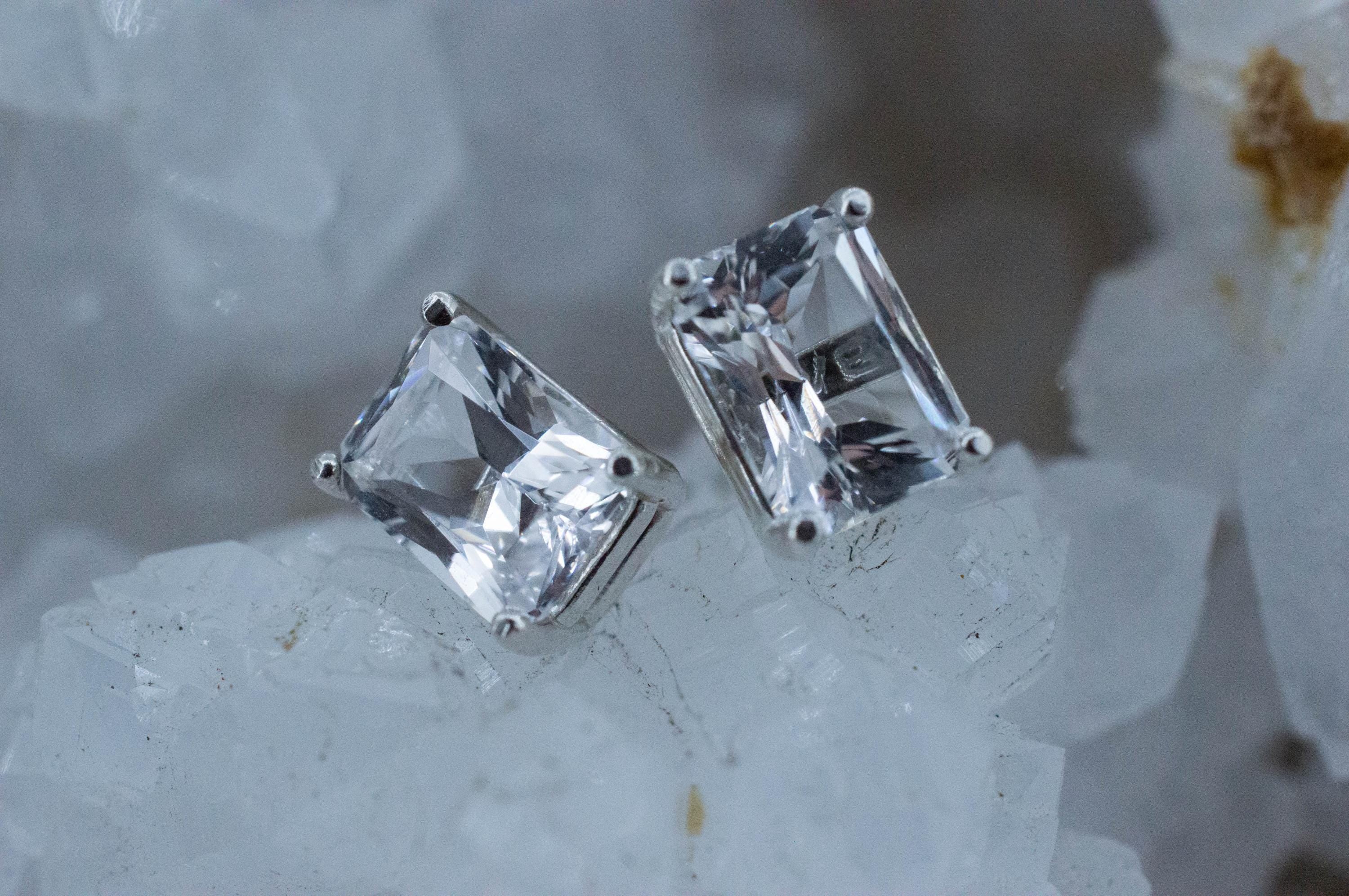 Danburite Earrings; Natural Untreated Mexico Danburite; 3.215cts - Mark Oliver Gems