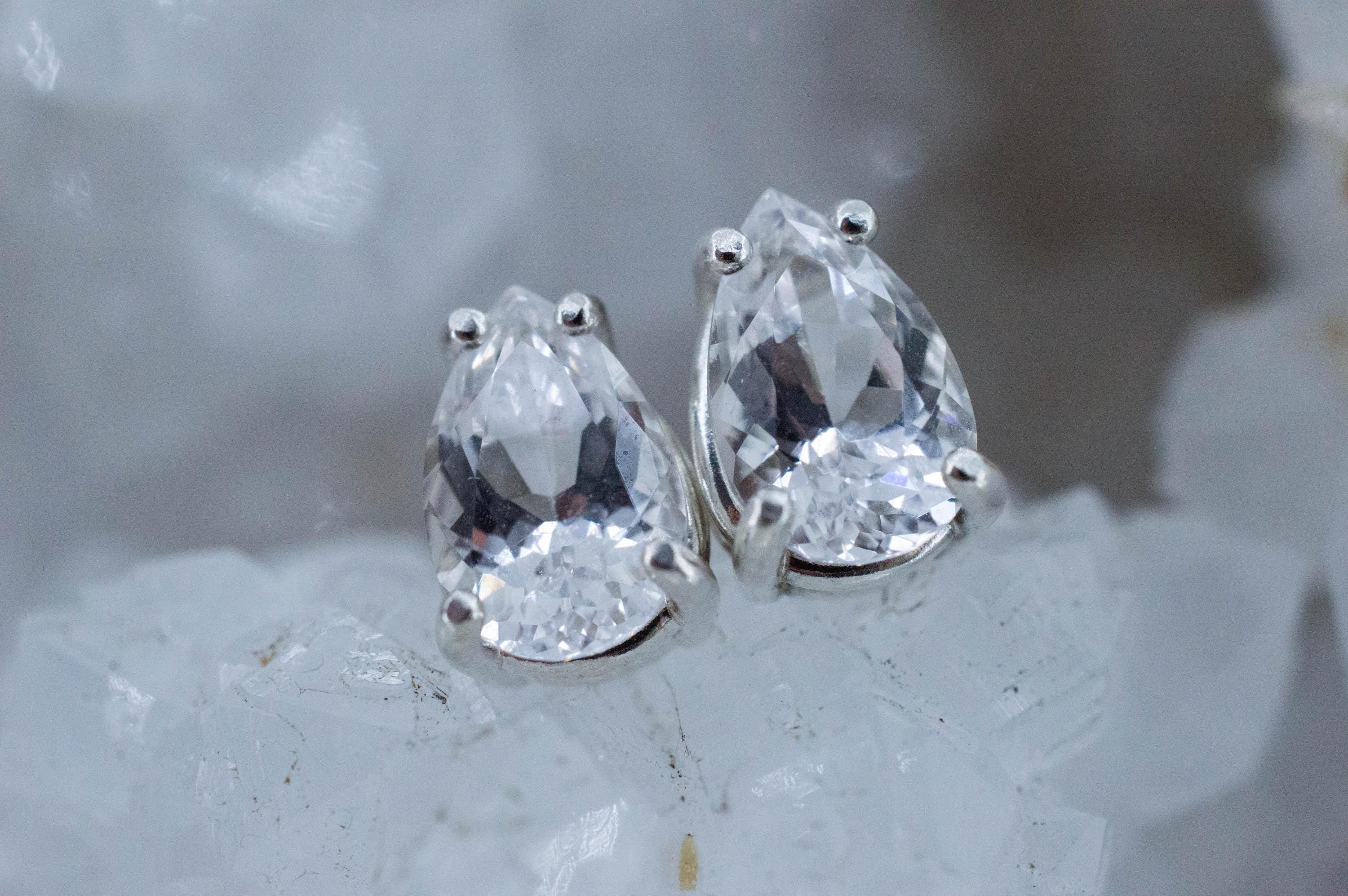 Danburite Earrings; Natural Untreated Mexico Danburite; 3.240cts - Mark Oliver Gems