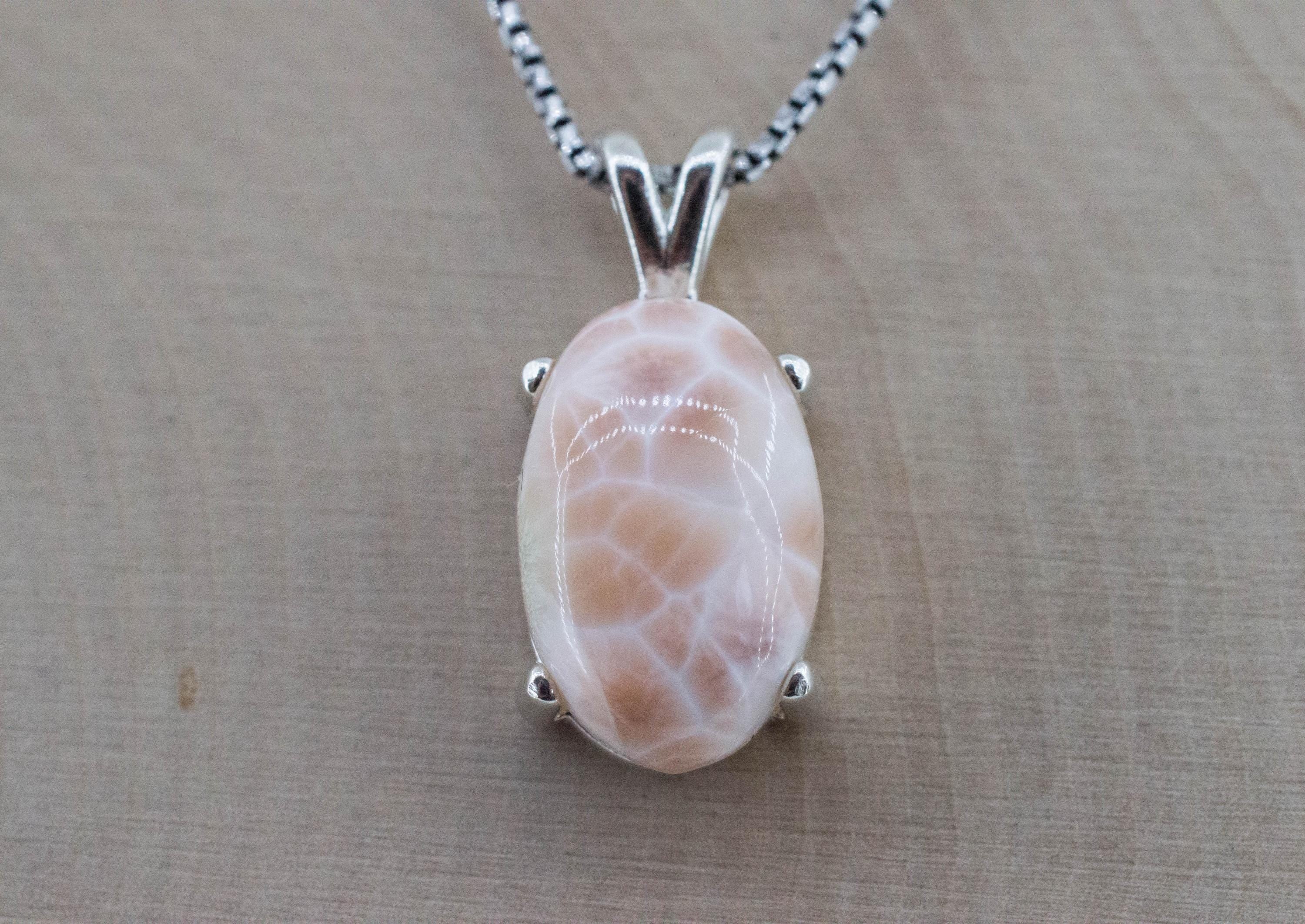 Thomsonite Pendant, Natural Untreated Michigan Thomsonite, 9.310cts