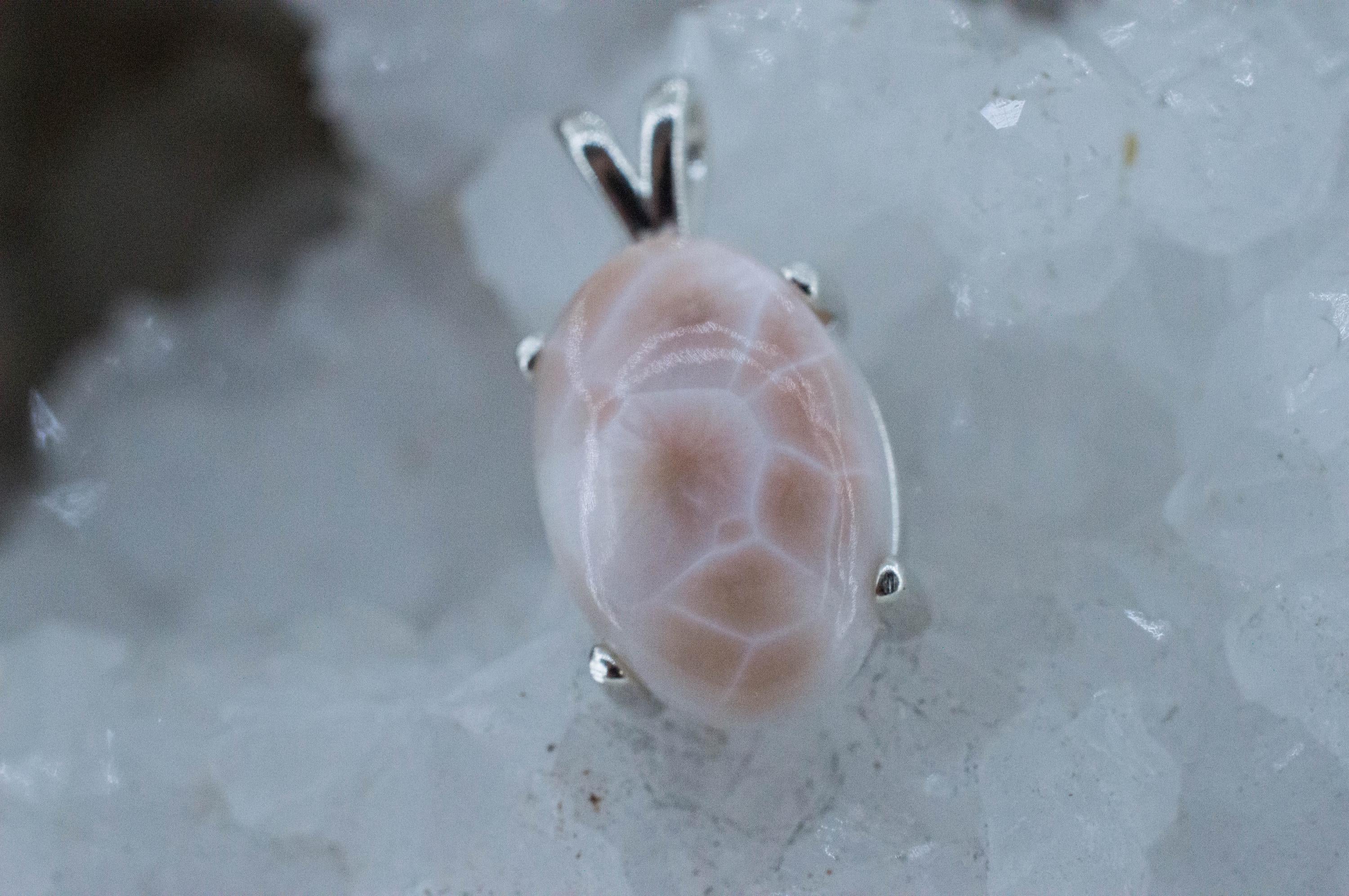 Thomsonite Pendant, Natural Untreated Michigan Thomsonite, 9.475cts