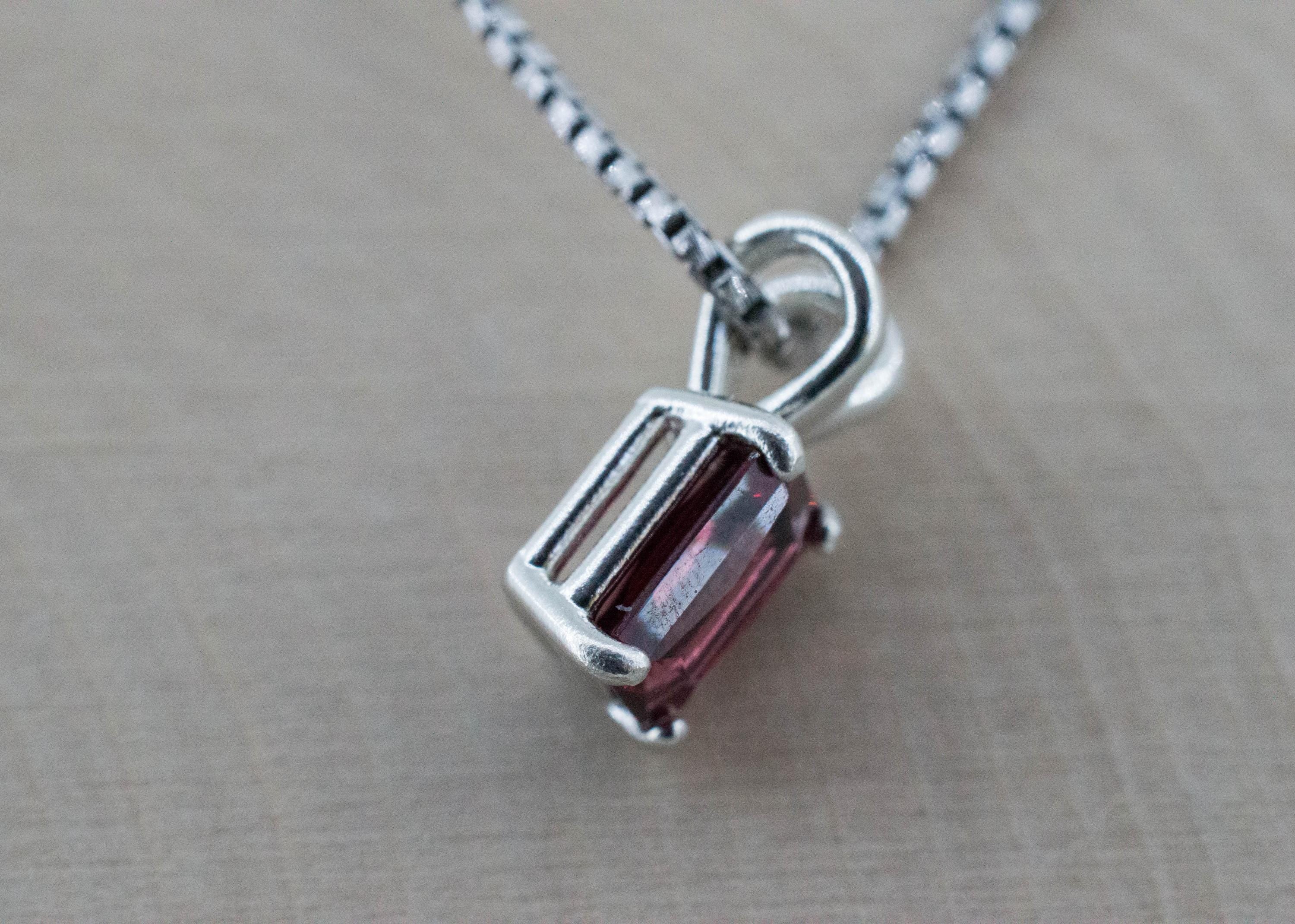 Rhodolite Garnet Pendant; Natural Untreated North Carolina Garnet; 1.780cts - Mark Oliver Gems