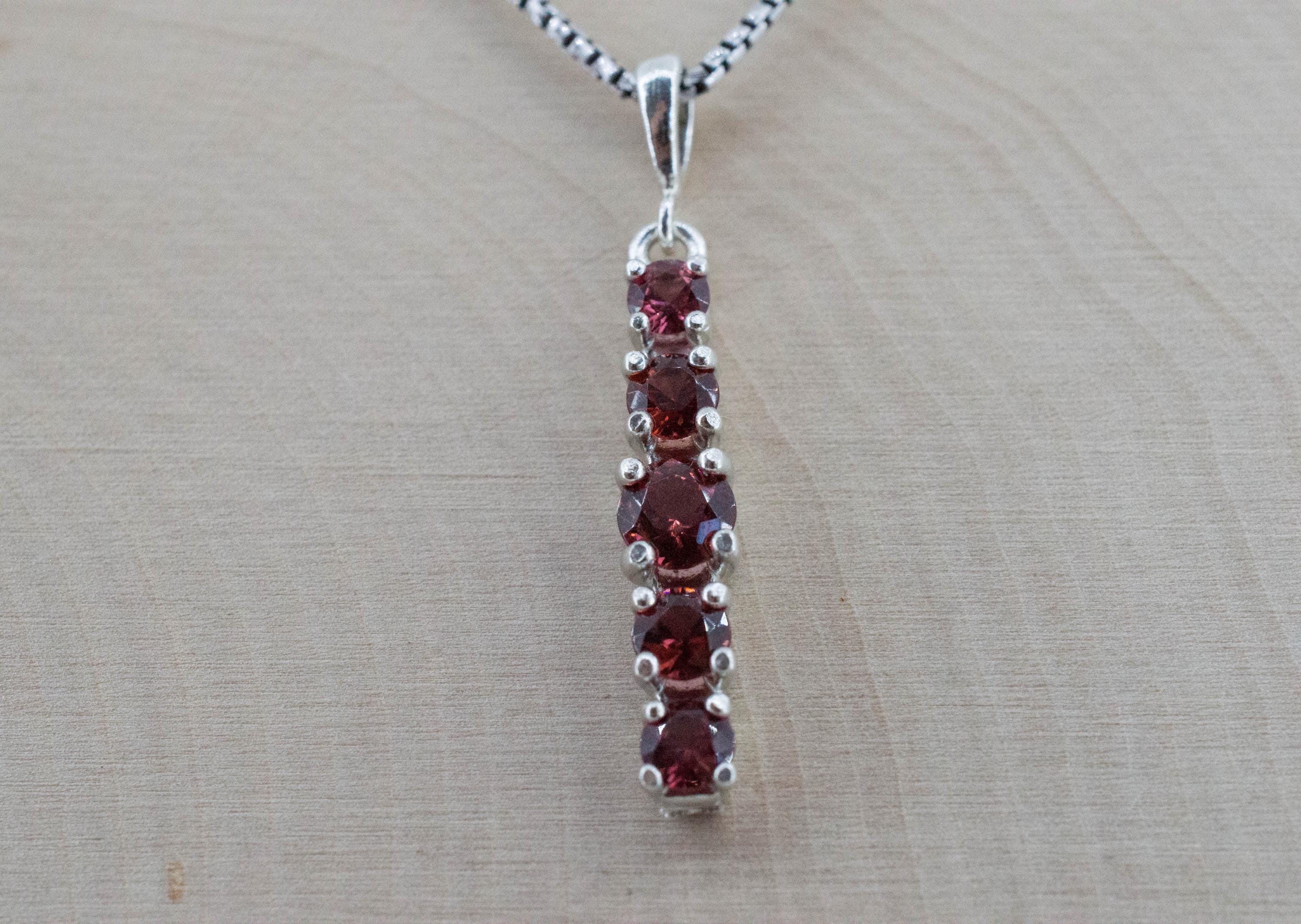 Rhodolite Garnet Pendant; Natural Untreated North Carolina Garnet; 1.530cts - Mark Oliver Gems