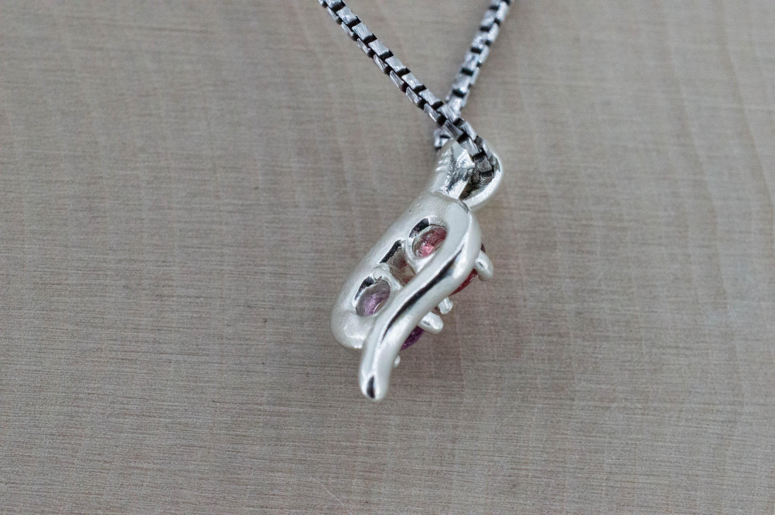 Rhodolite Garnet Pendant; Natural Untreated Tanzania and North Carolina Garnets - Mark Oliver Gems