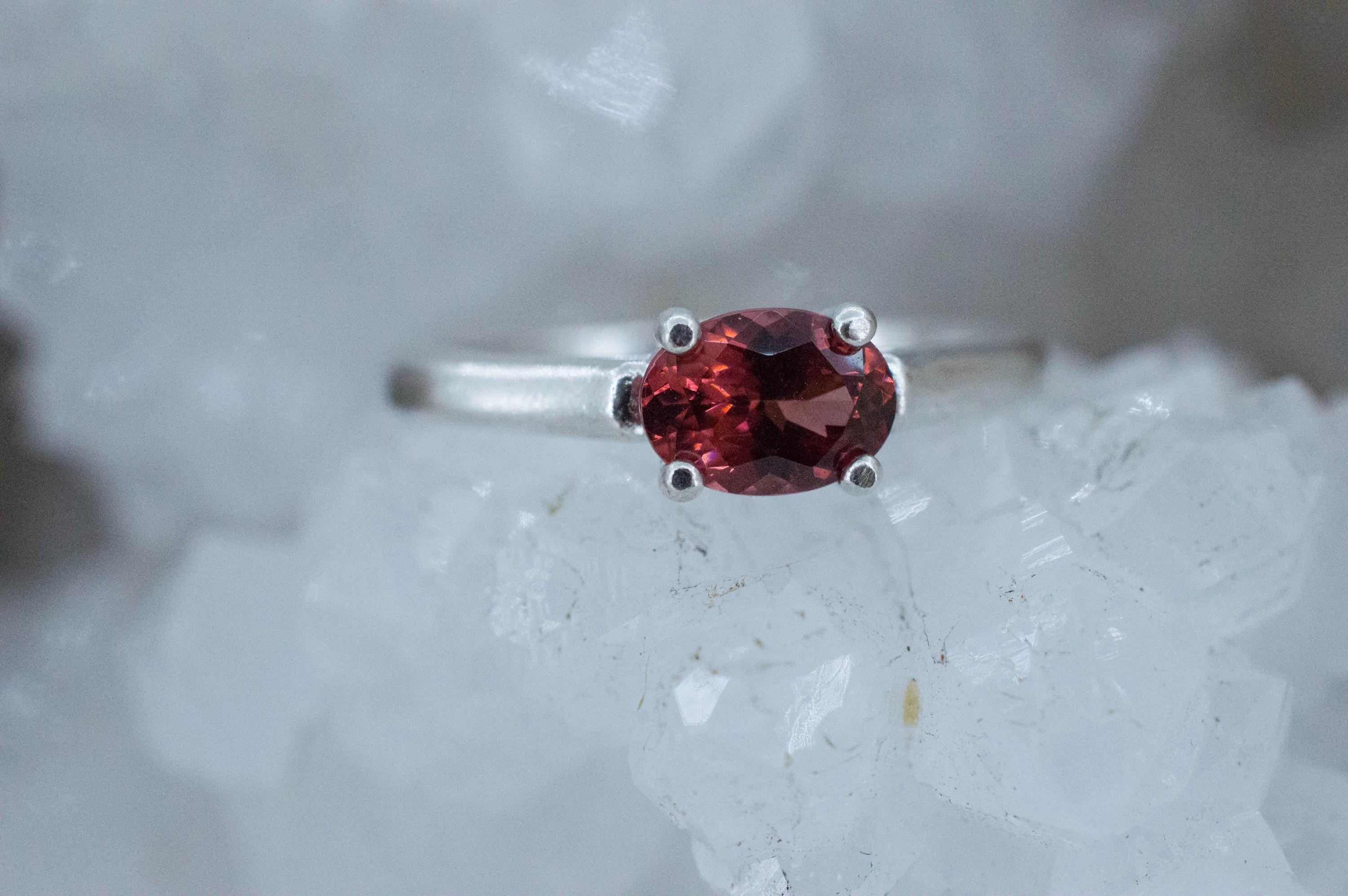 Rhodolite Garnet Ring; Natural Untreated North Carolina Garnet; 0.915cts - Mark Oliver Gems