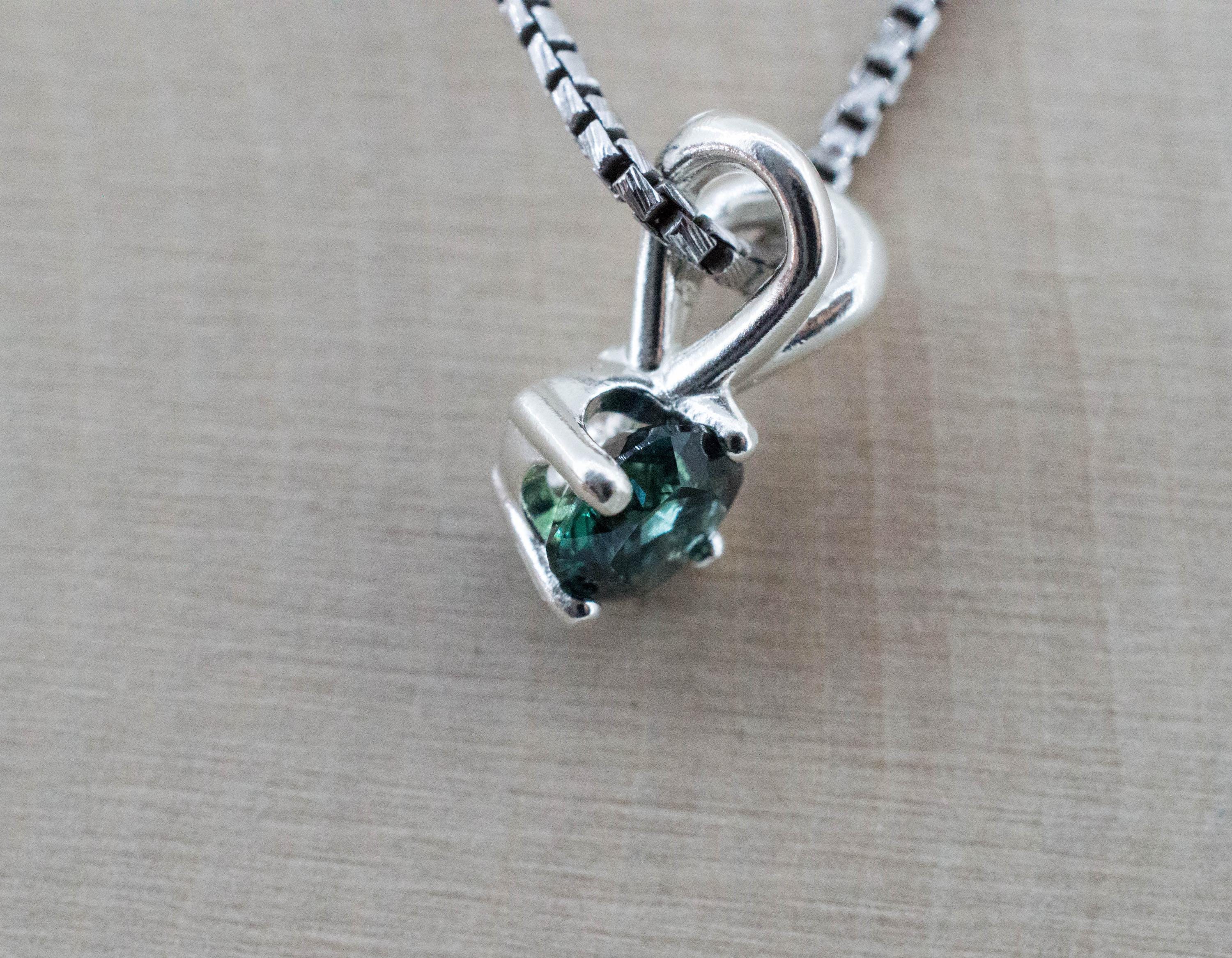 Biashara Sapphire Pendant; Natural Untreated Kenya Sapphire; 0.785cts