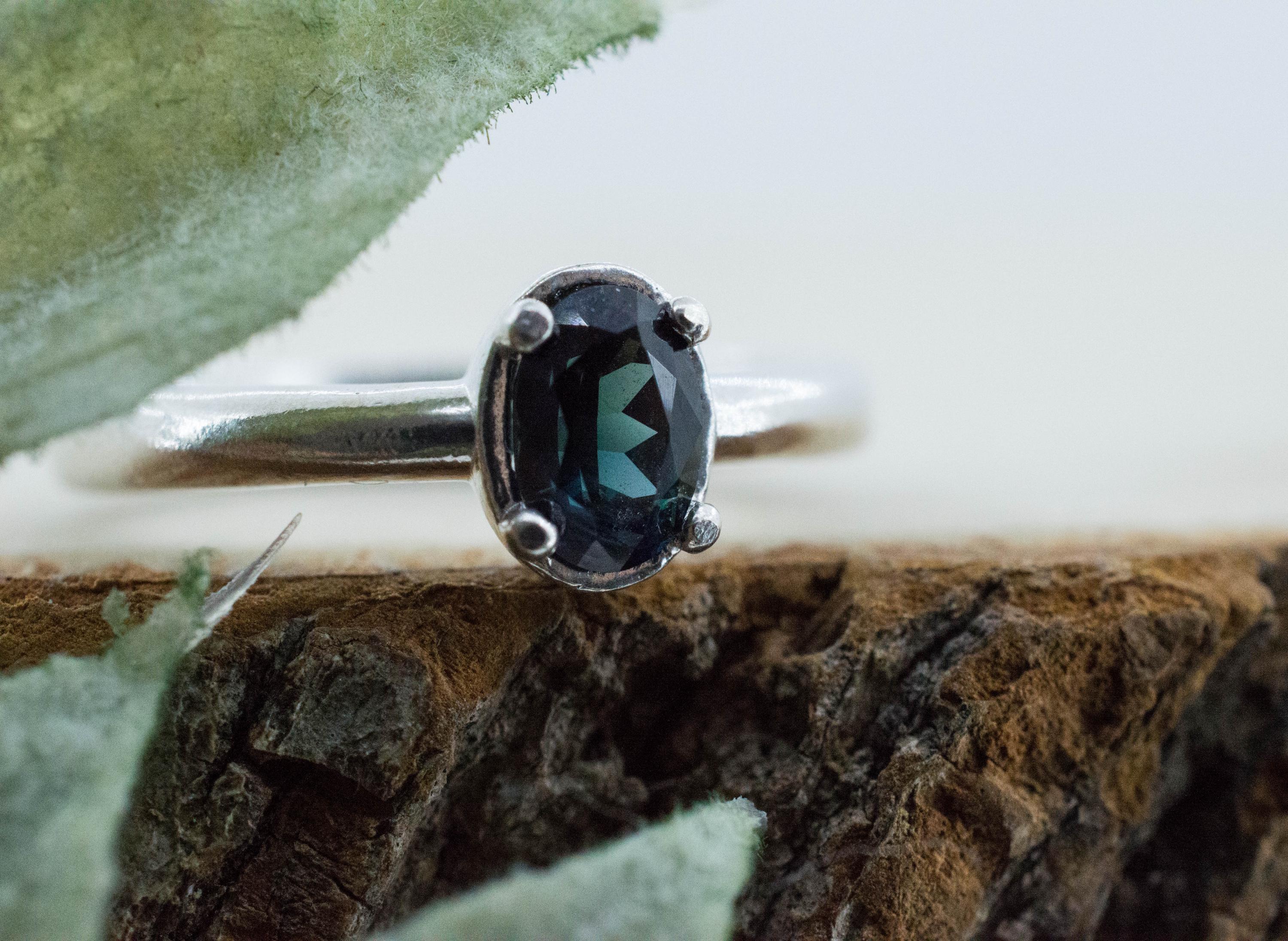 Biashara Sapphire Ring, Natural Untreated Kenya Sapphire; 0.775cts