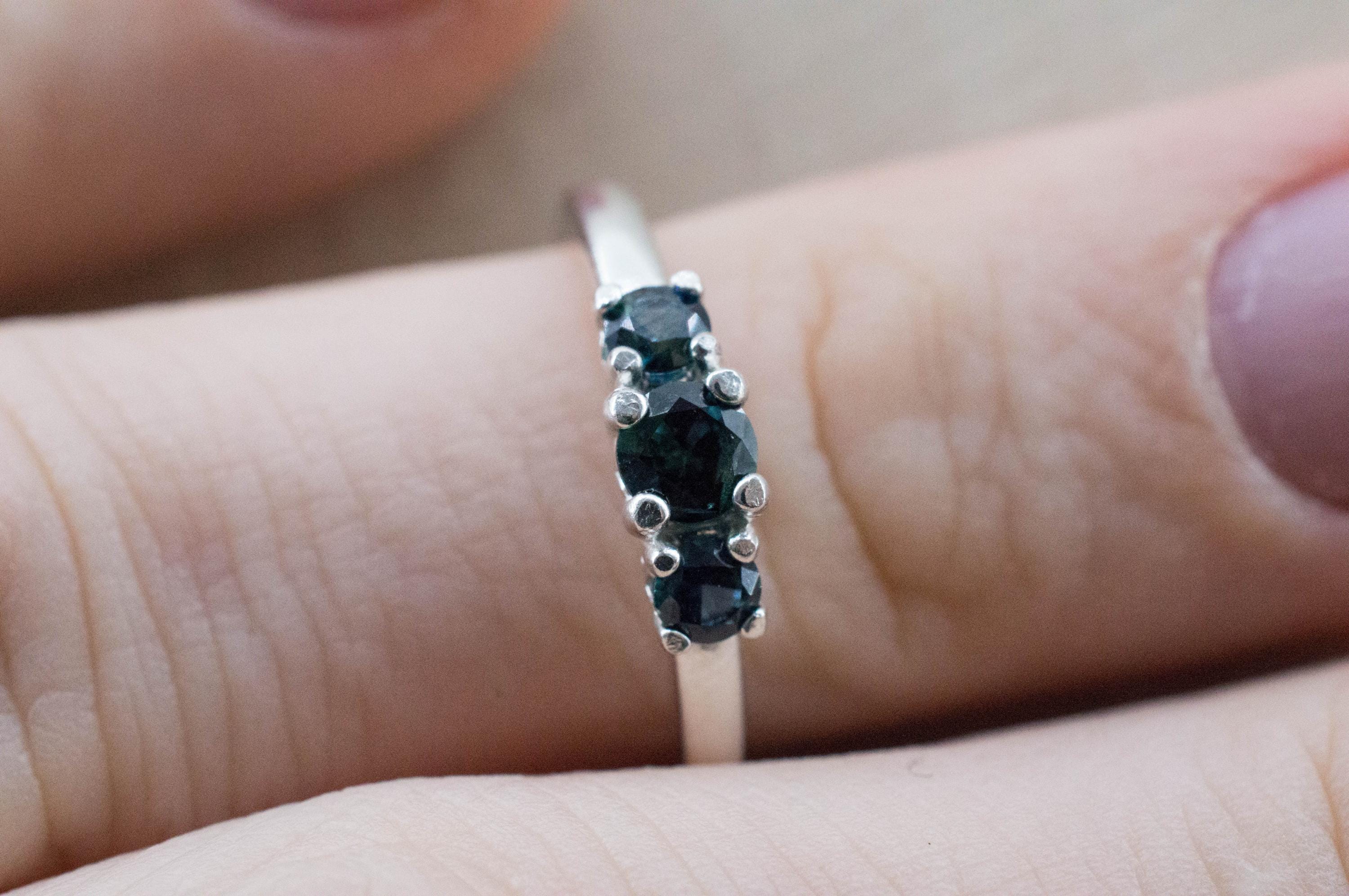 Biashara Sapphire Ring, Natural Untreated Kenya Sapphire; 0.570cts