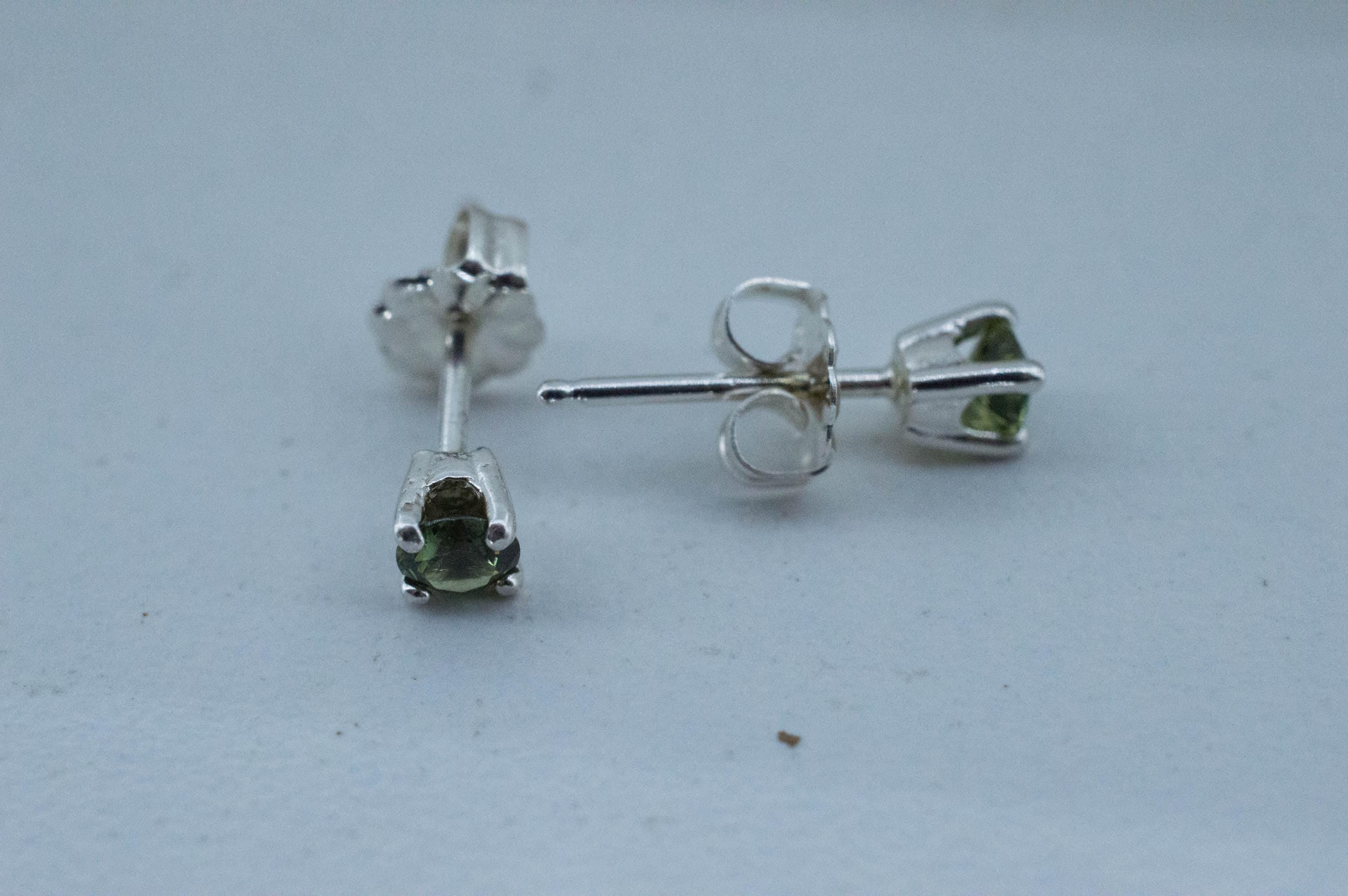 Biashara Sapphire Earrings, Natural Untreated Kenya Sapphire; 0.410cts - Mark Oliver Gems