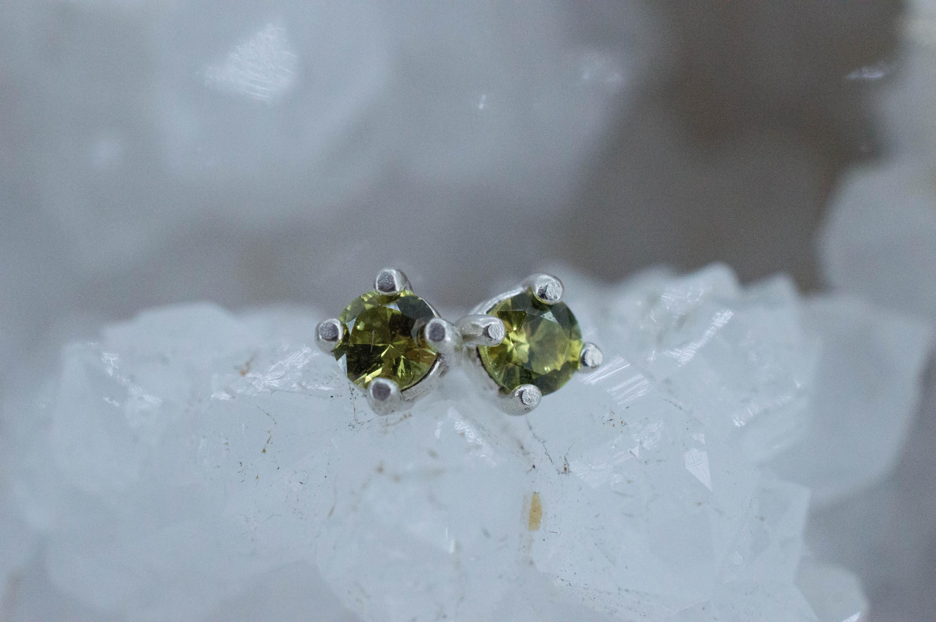 Biashara Sapphire Earrings, Natural Untreated Kenya Sapphire; 0.450cts - Mark Oliver Gems