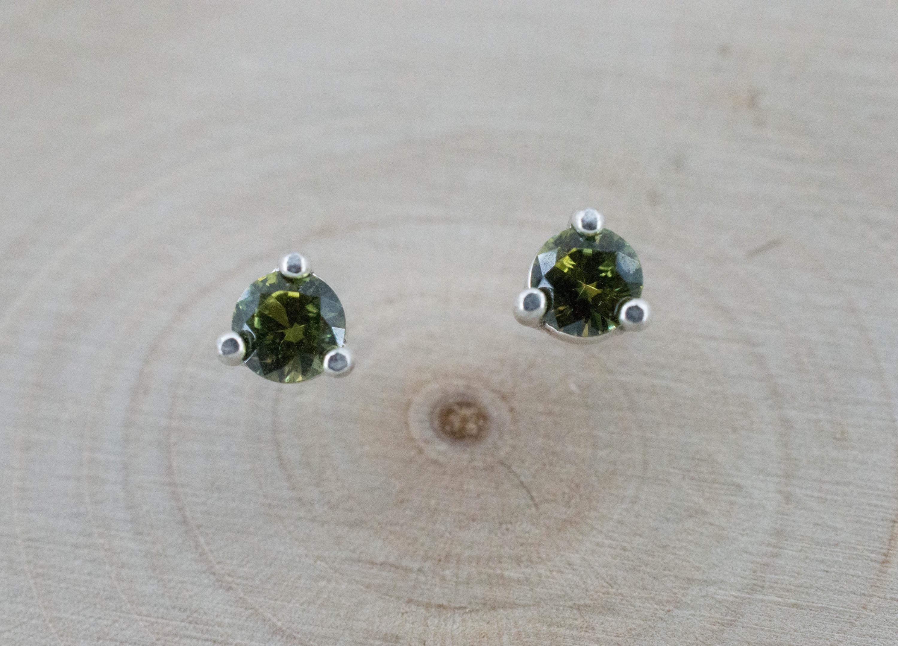 Biashara Sapphire Earrings, Natural Untreated Kenya Sapphire; 0.510cts - Mark Oliver Gems