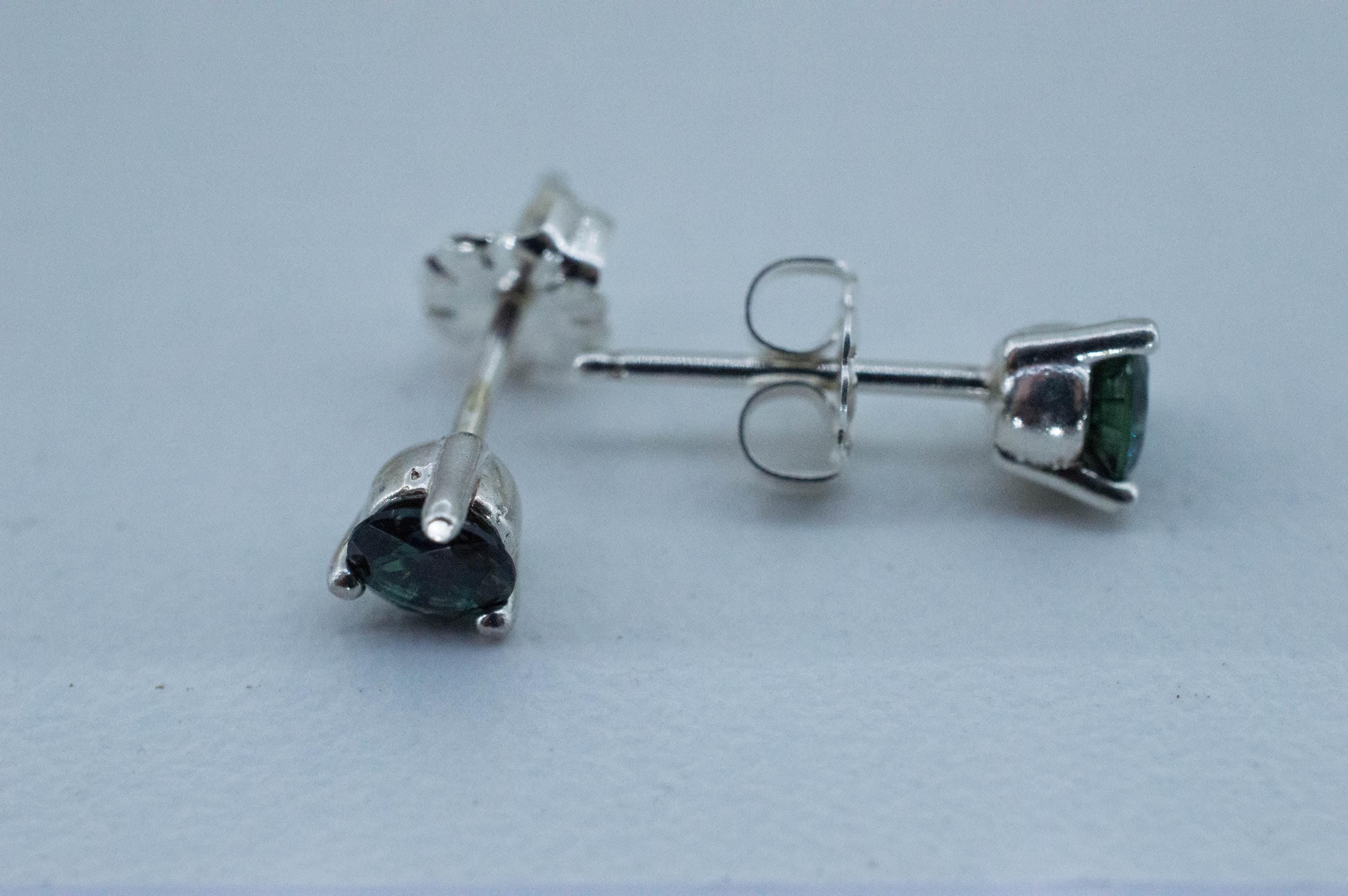 Biashara Sapphire Earrings, Natural Untreated Kenya Sapphire; 0.695cts - Mark Oliver Gems