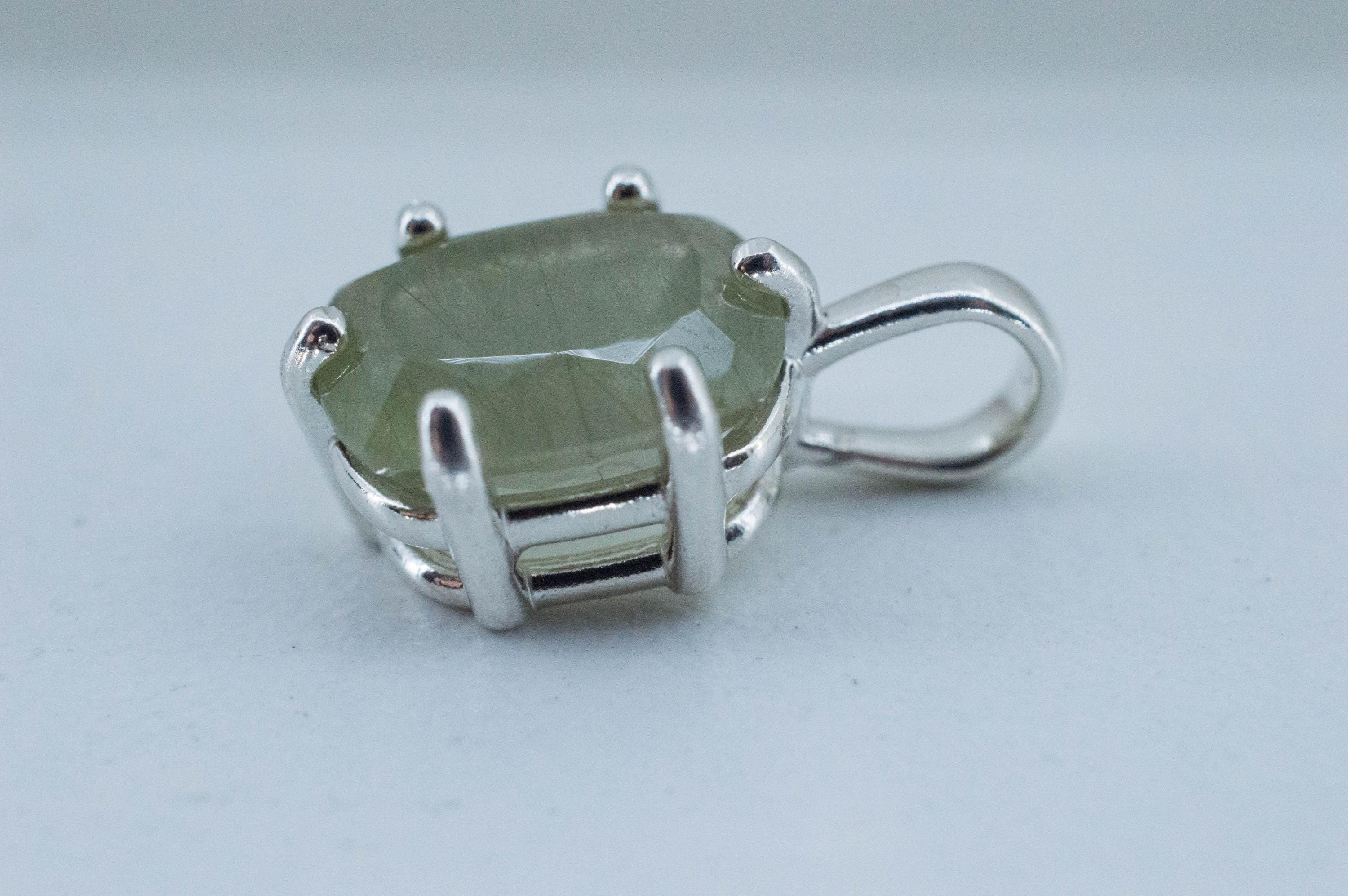 Byssolite Quartz Pendant, Natural Untreated Tanzania Included Quartz; 4.690cts