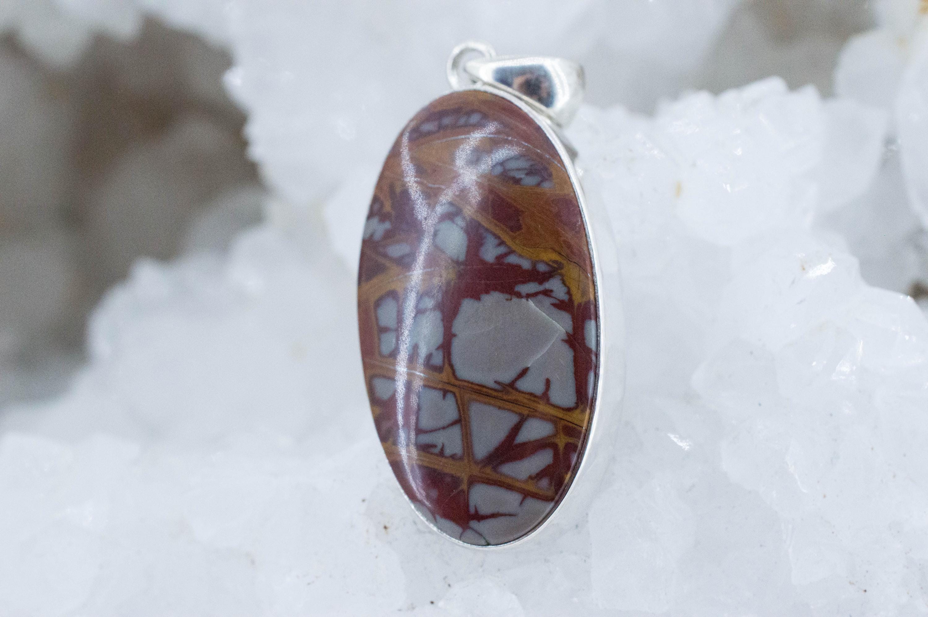Noreena Jasper Pendant; Natural Untreated Australia Jasper - Mark Oliver Gems