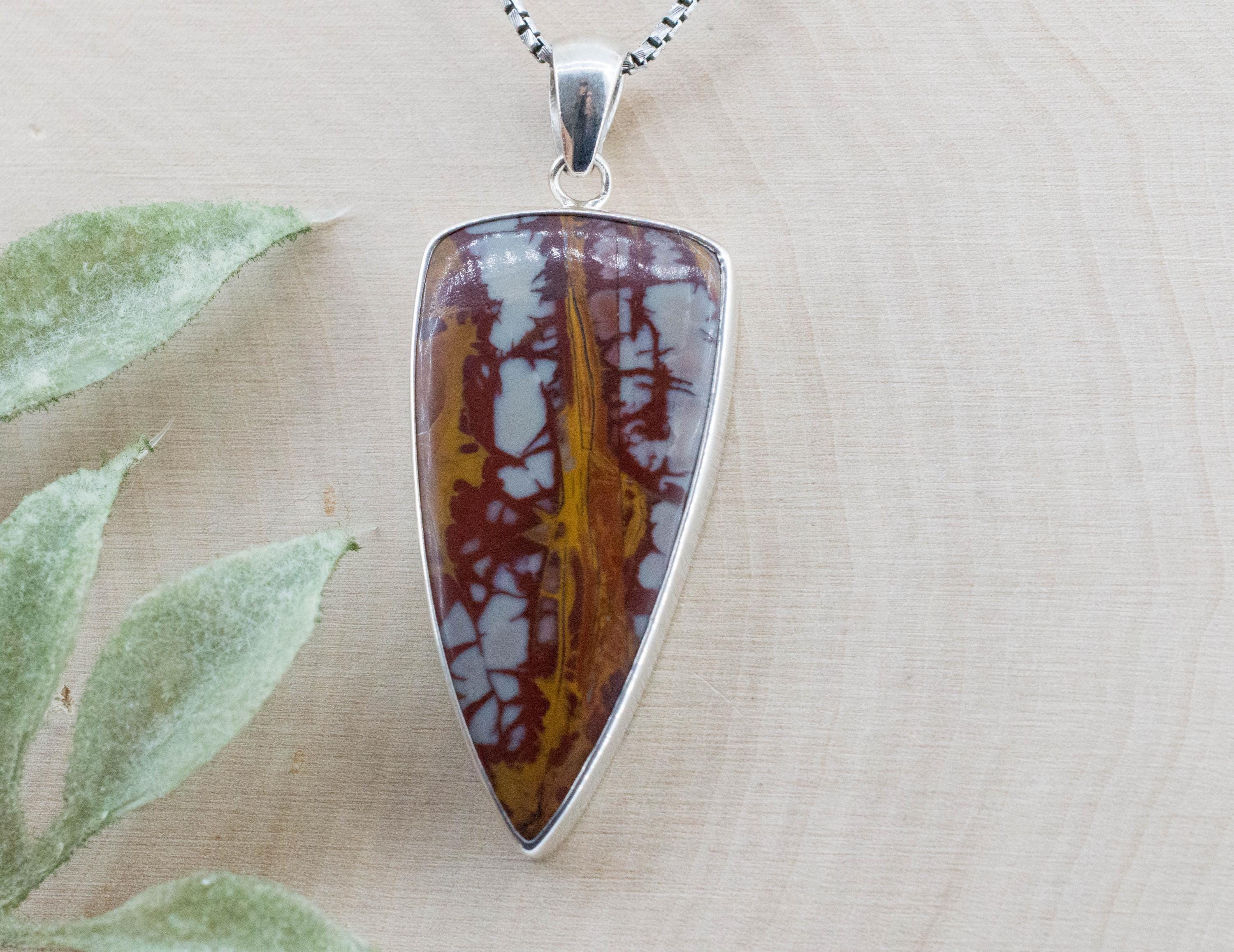 Noreena Jasper Pendant; Natural Untreated Australian Jasper - Mark Oliver Gems