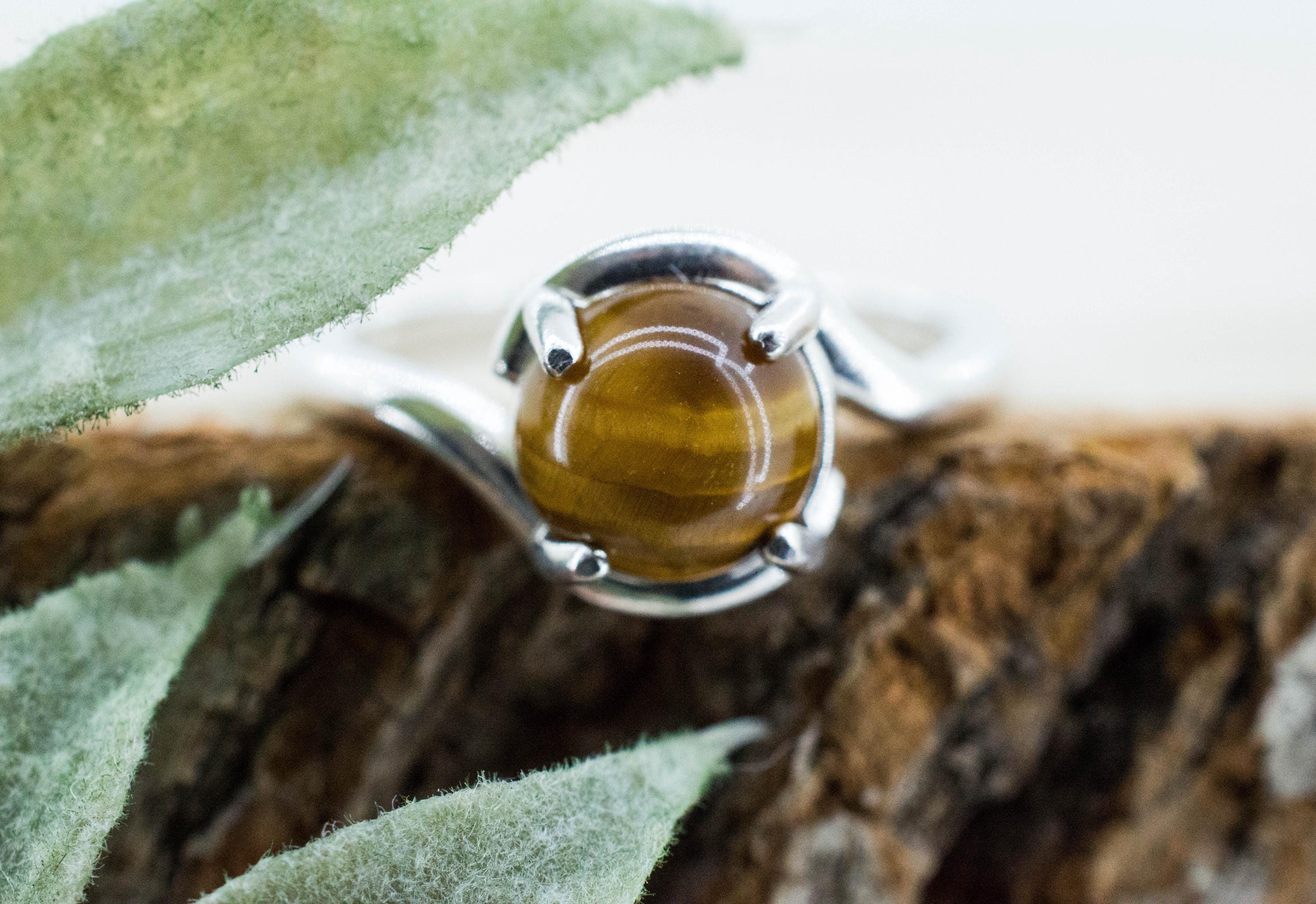 Tiger's Eye Ring; Natural Untreated Thailand Tiger Eye; 1.420cts - Mark Oliver Gems