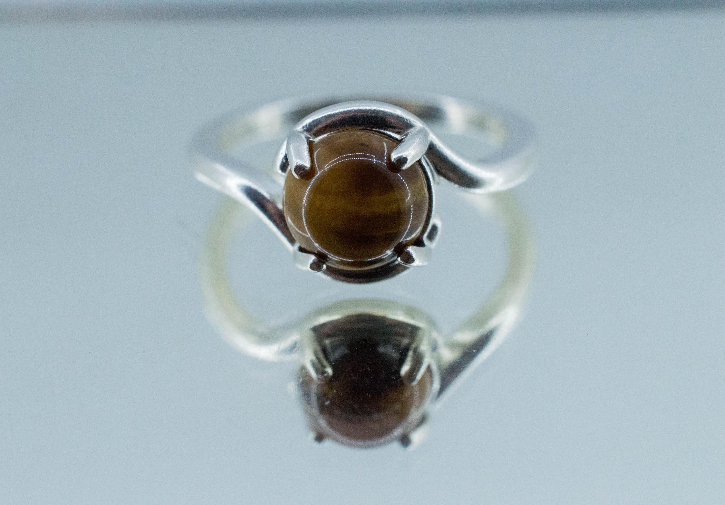 Tiger's Eye Ring; Natural Untreated Thailand Tiger Eye; 1.420cts - Mark Oliver Gems
