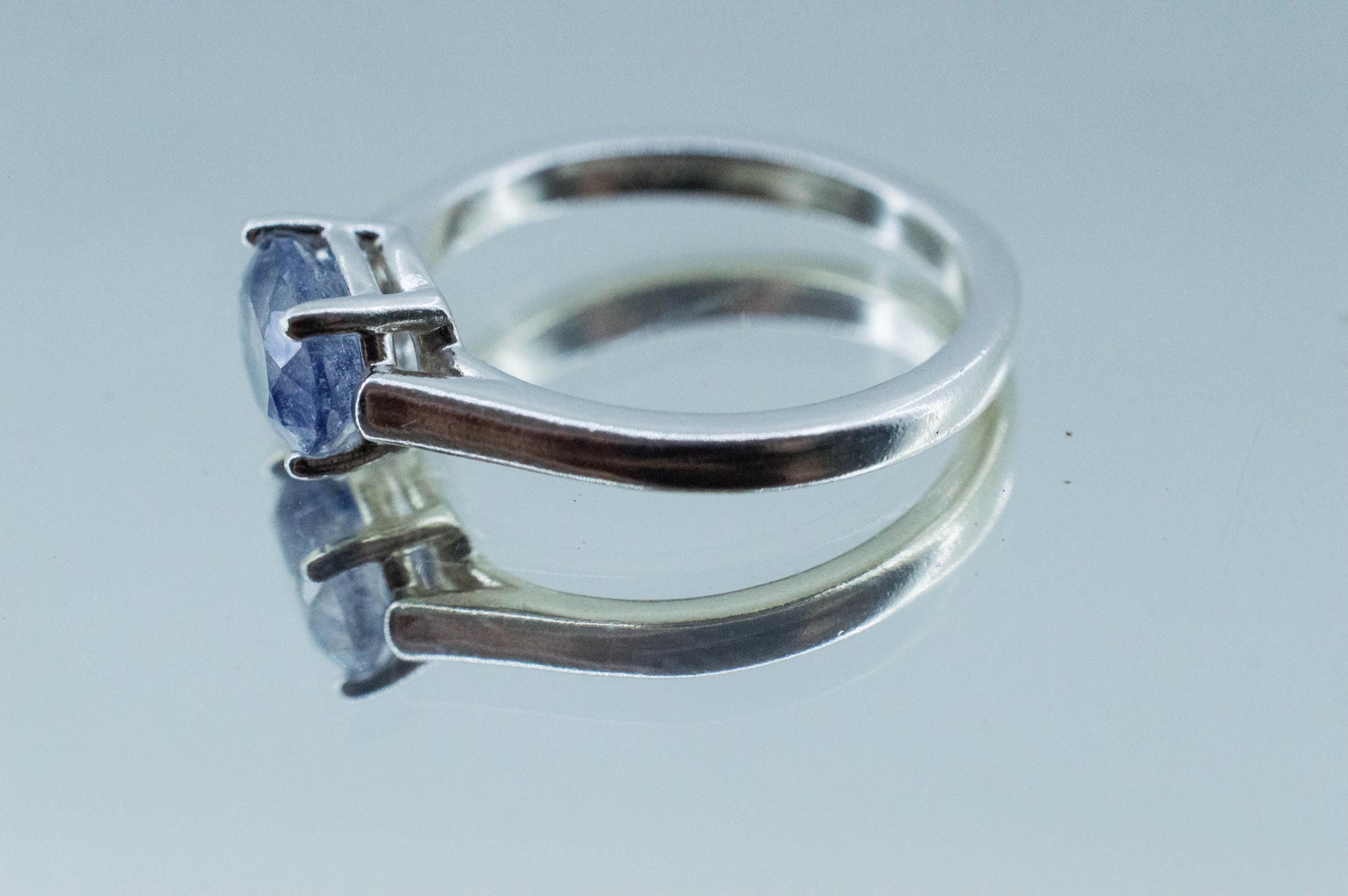 Dumortierite Quartz Ring; Natural Untreated Brazil Dumortierite; 1.260cts - Mark Oliver Gems