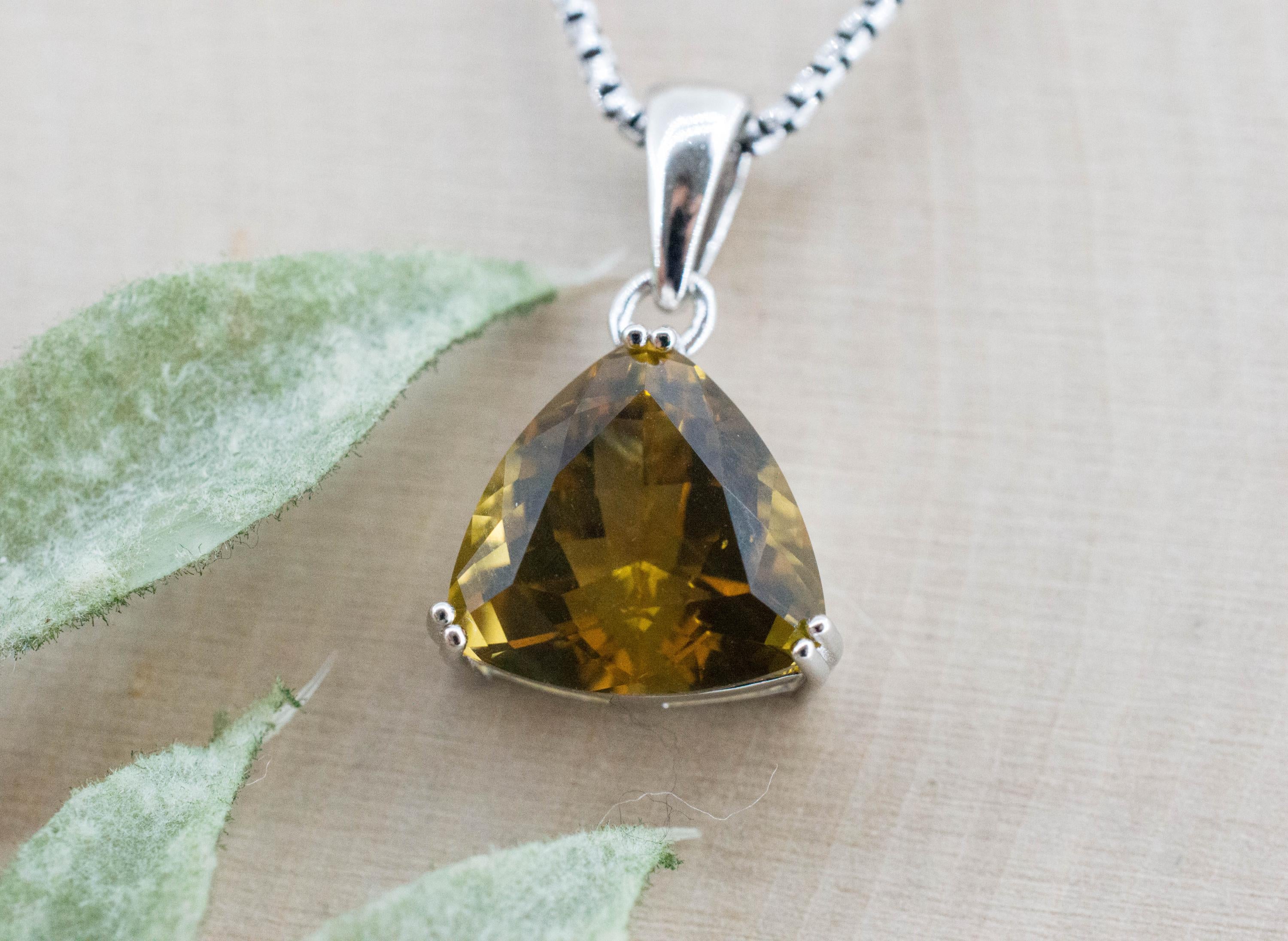 Citrine Pendant; Natural Untreated Congo Citrine; 5.060cts - Mark Oliver Gems