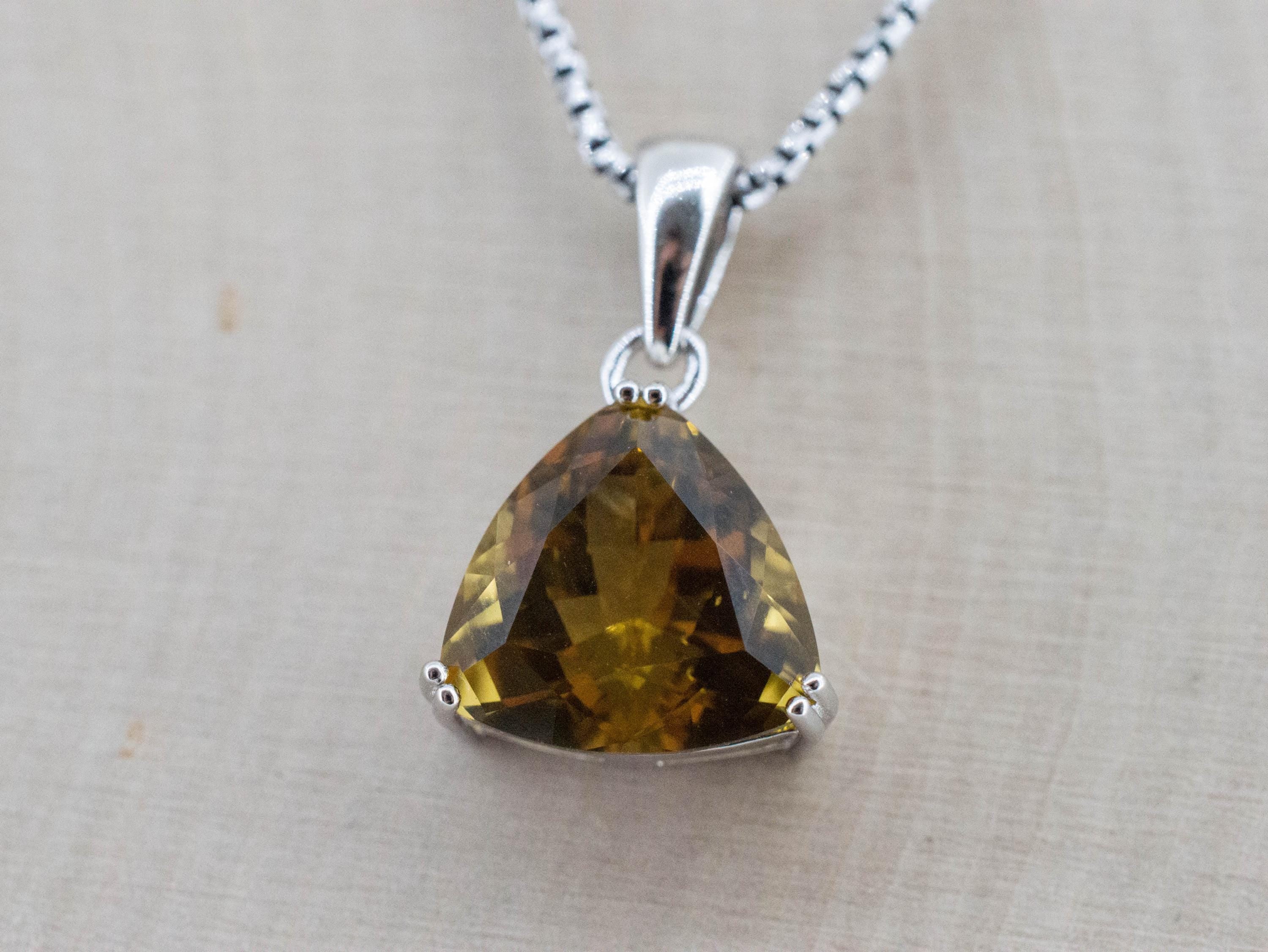 Citrine Pendant; Natural Untreated Congo Citrine; 5.060cts - Mark Oliver Gems