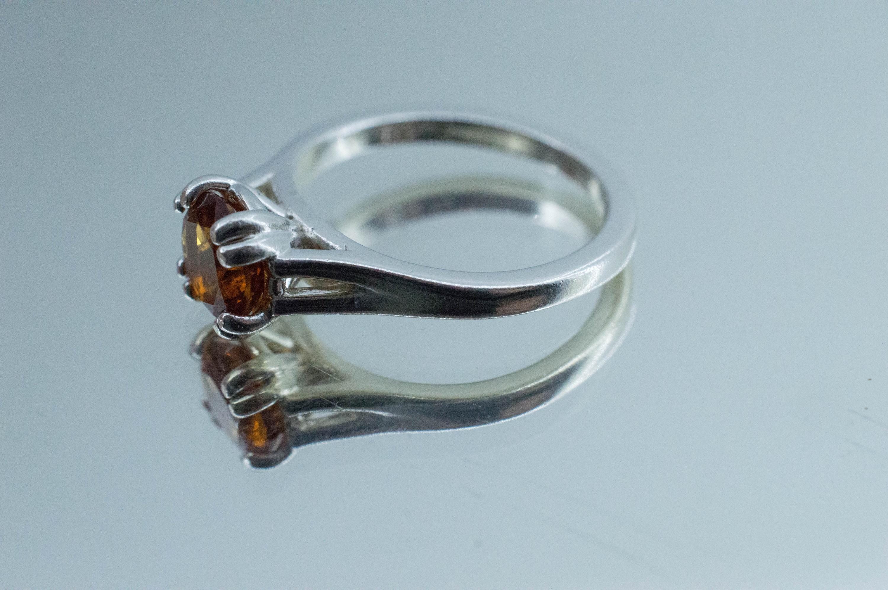 Citrine Ring; Natural Untreated Uruguay Citrine; 1.220cts - Mark Oliver Gems