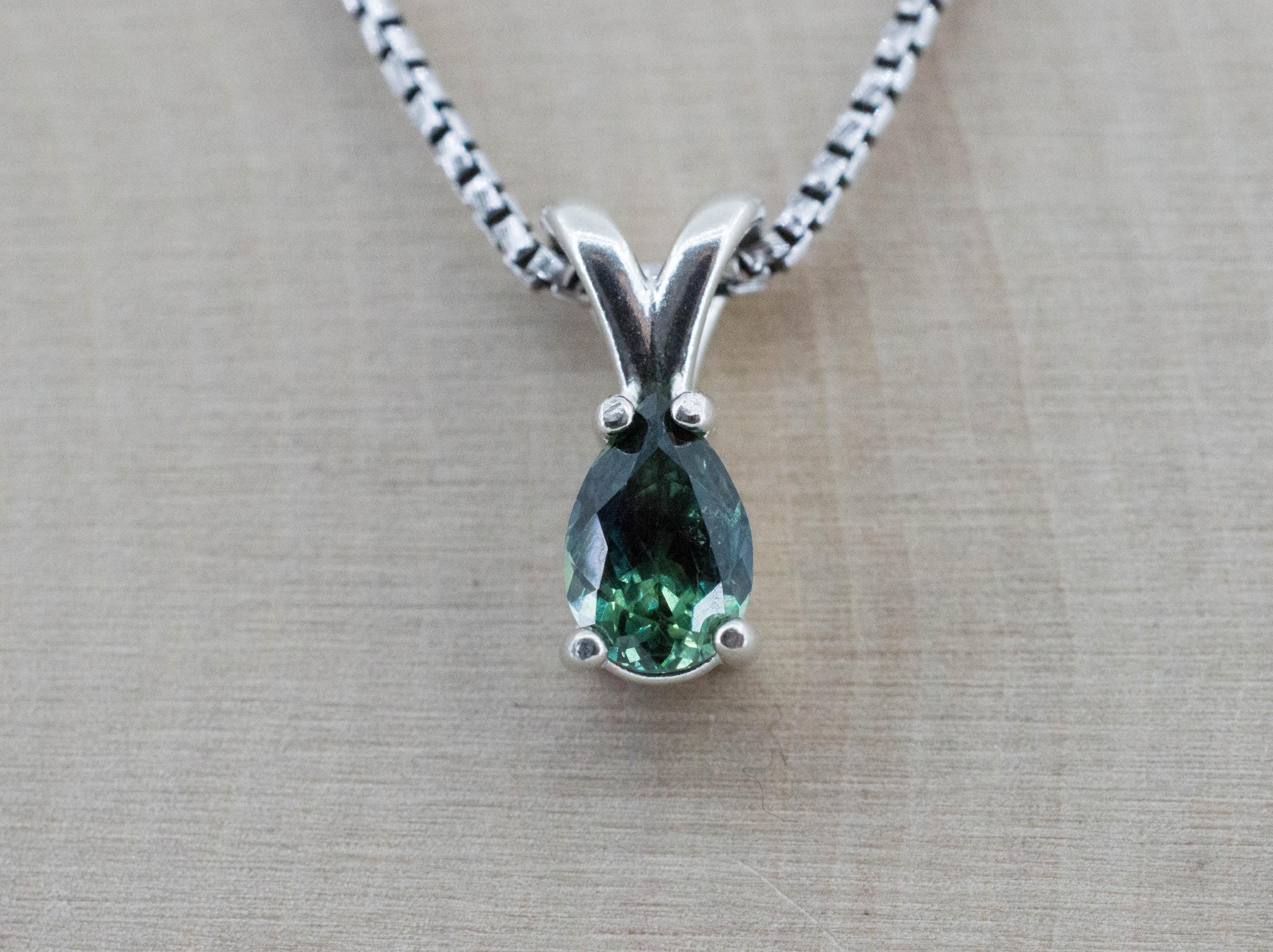 Biashara Sapphire Pendant; Natural Untreated Kenya Sapphire; 0.920cts