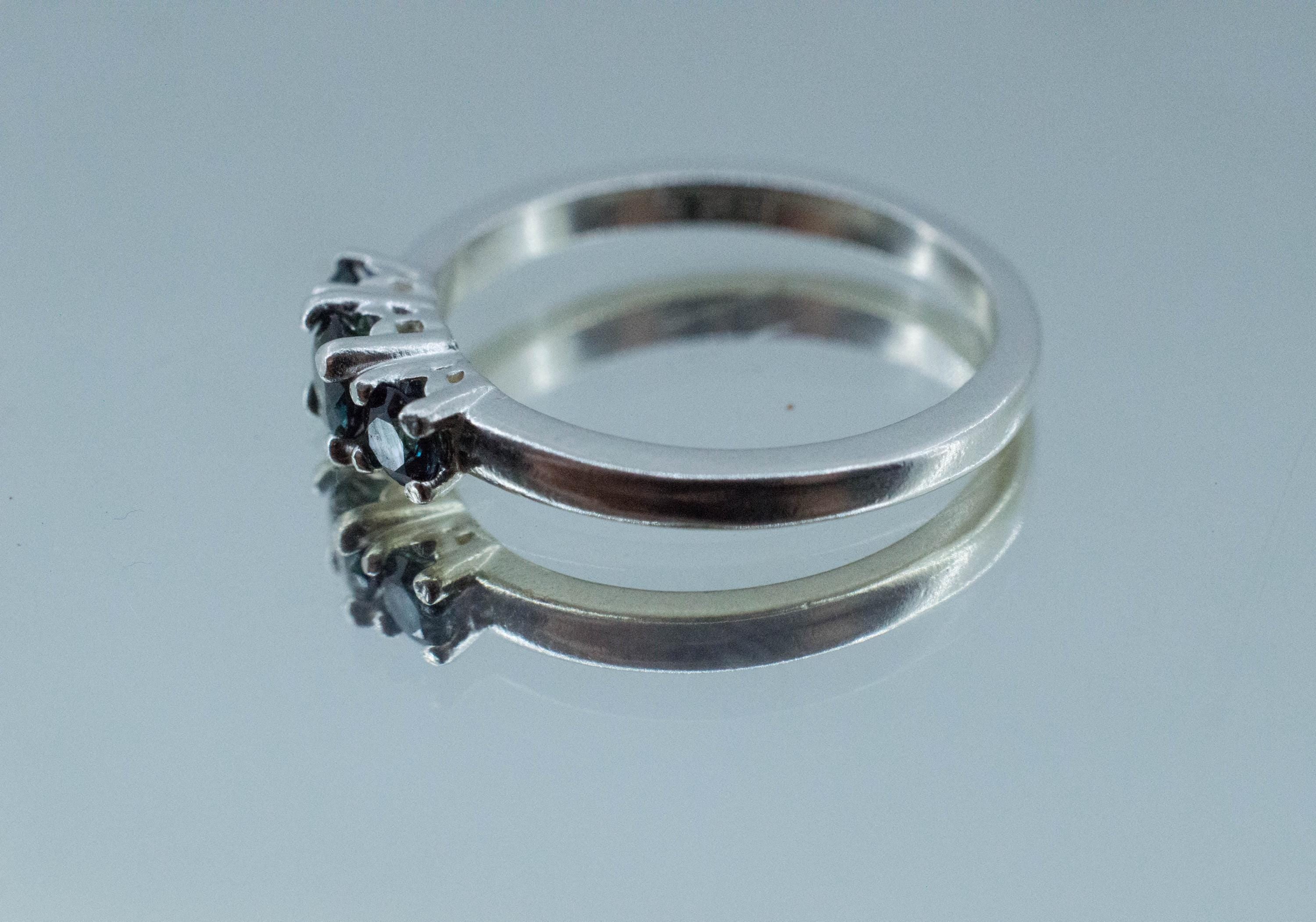 Biashara Sapphire Ring, Natural Untreated Kenya Sapphire; 0.570cts