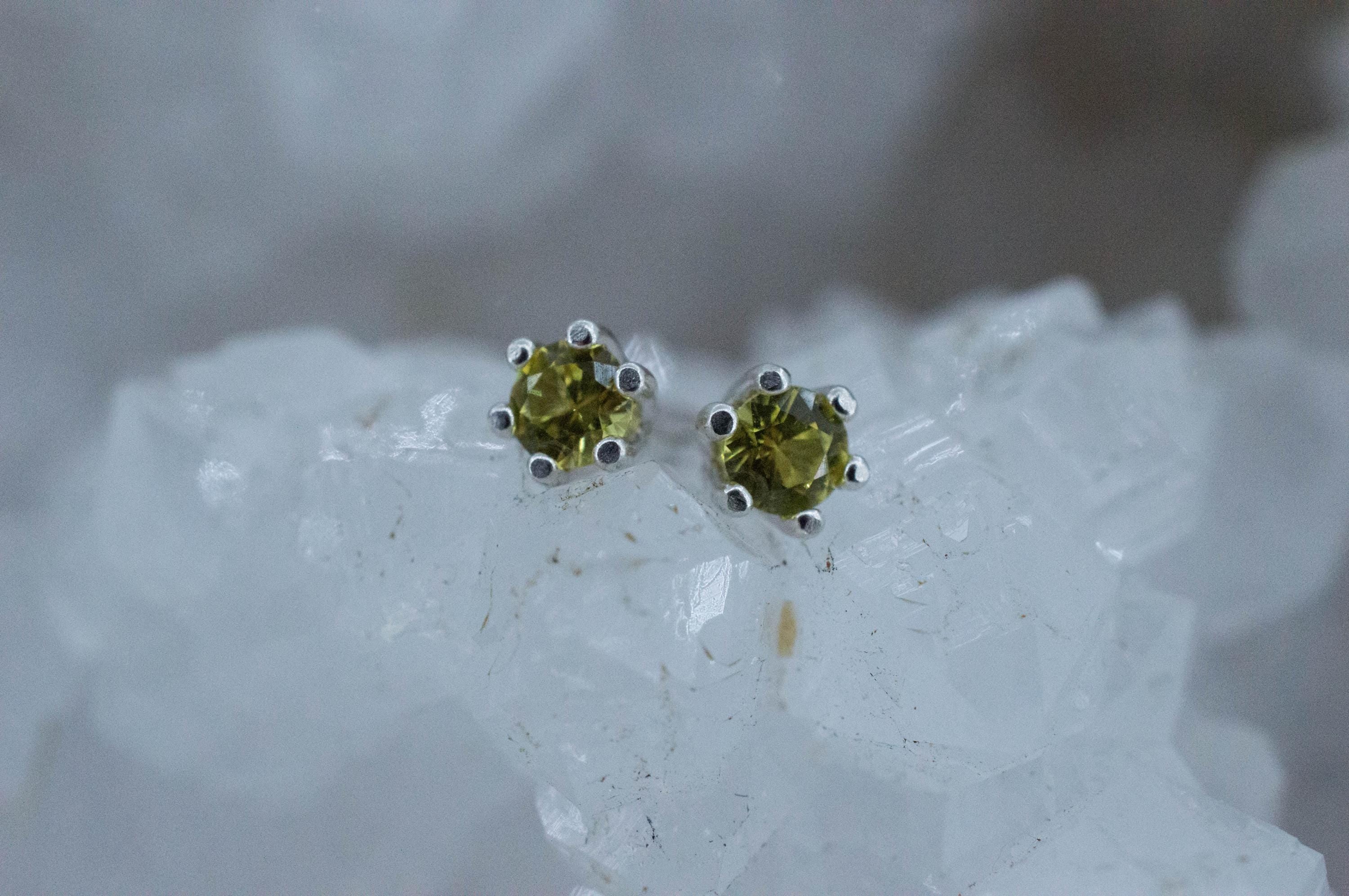 Biashara Sapphire Earrings, Natural Untreated Kenya Sapphire; 0.265cts - Mark Oliver Gems