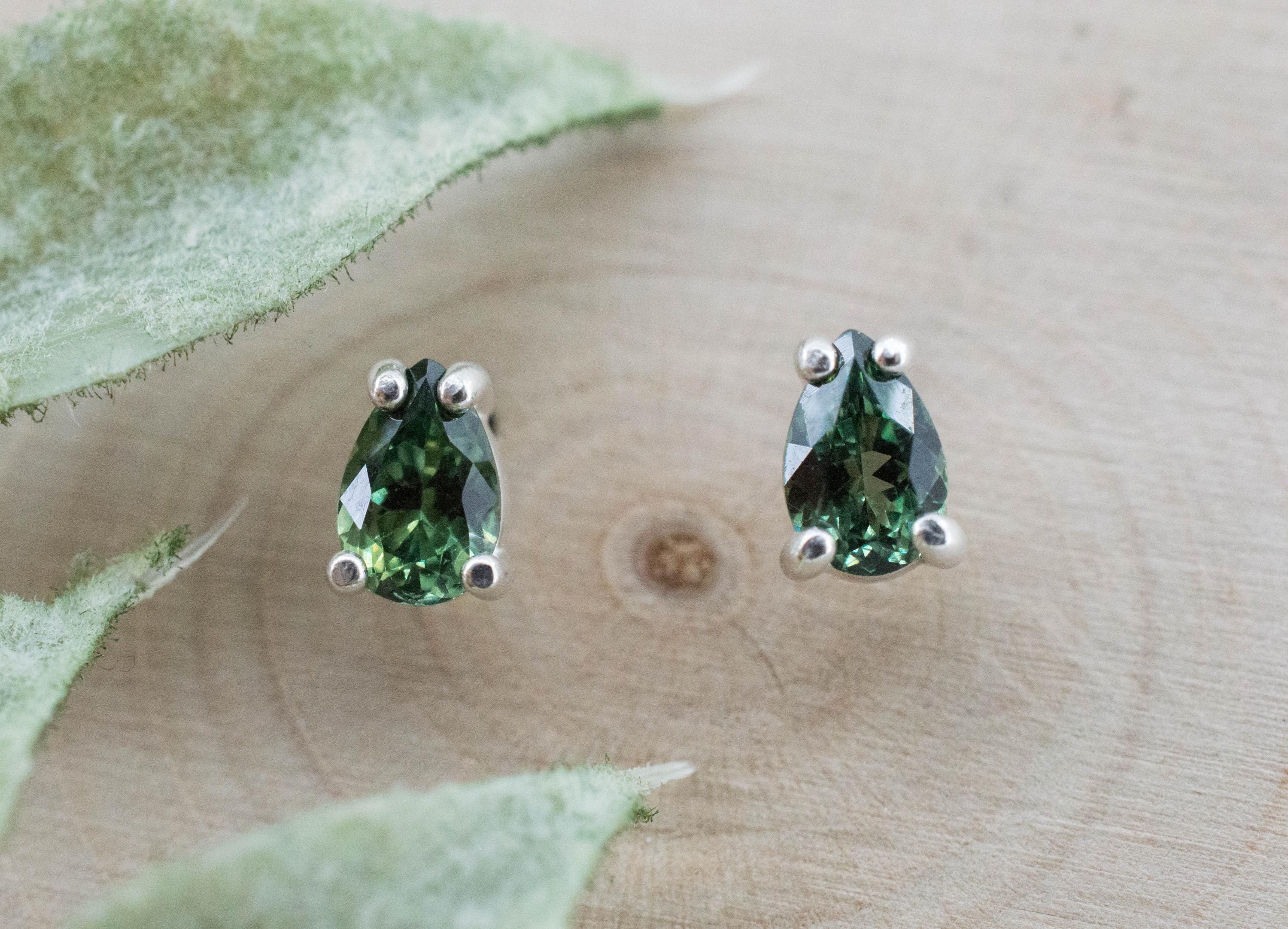 Biashara Sapphire Earrings, Natural Untreated Kenya Sapphire; 0.930cts - Mark Oliver Gems