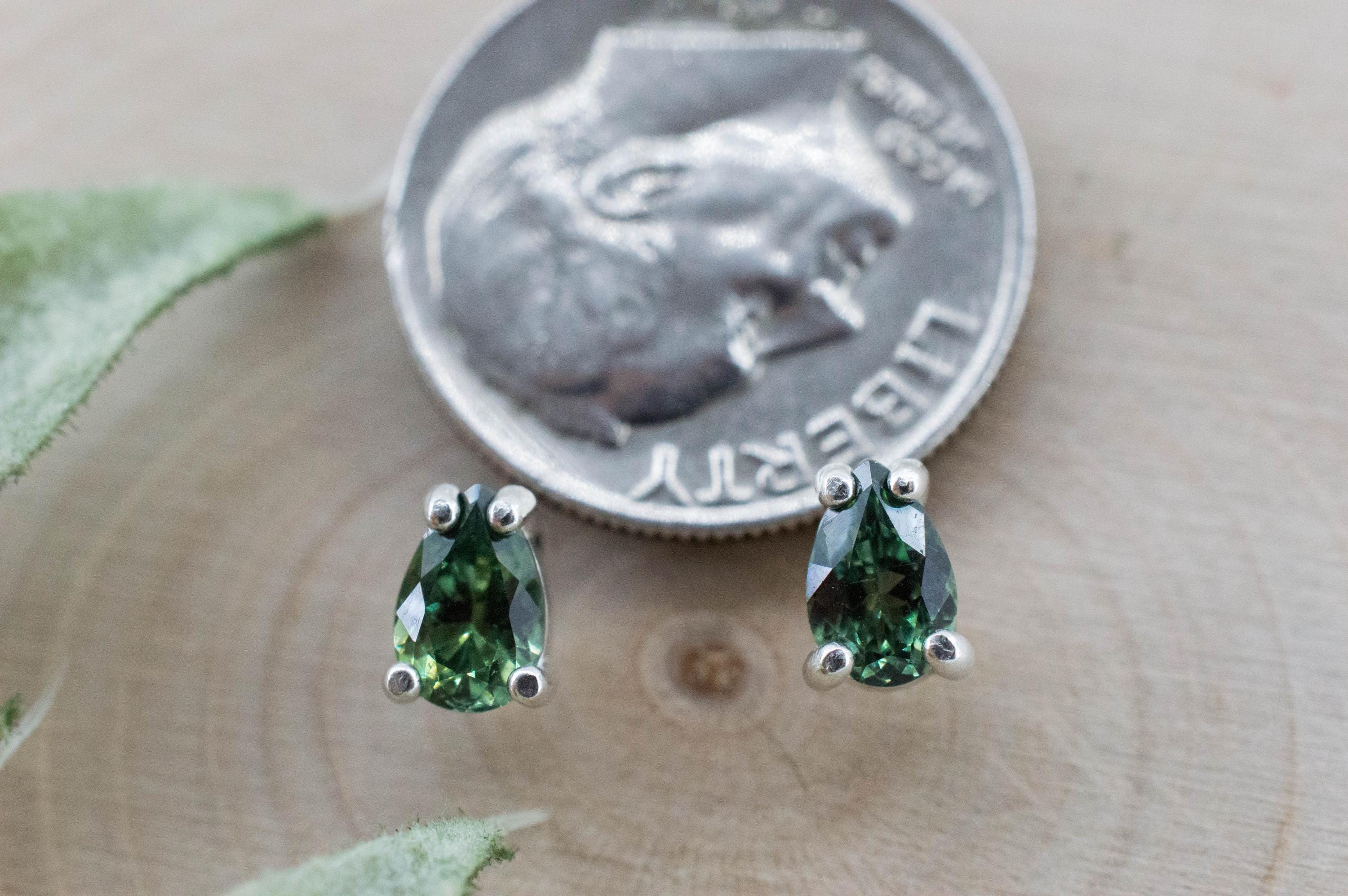 Biashara Sapphire Earrings, Natural Untreated Kenya Sapphire; 0.930cts - Mark Oliver Gems