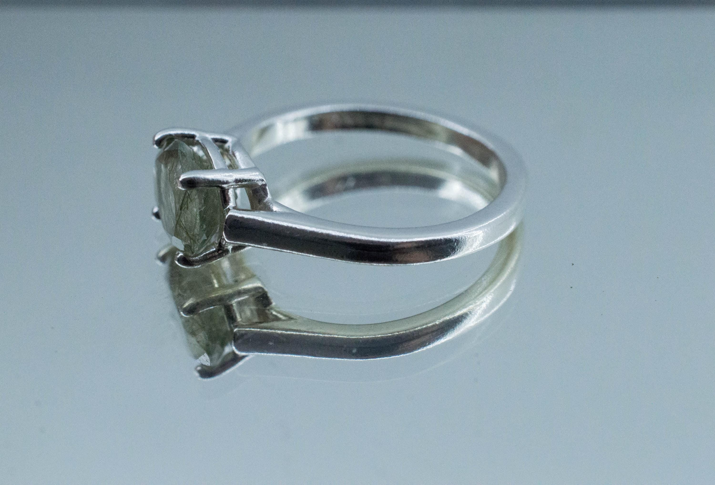 Byssolite Quartz Ring; Natural Untreated Tanzania Included Quartz; 1.645cts