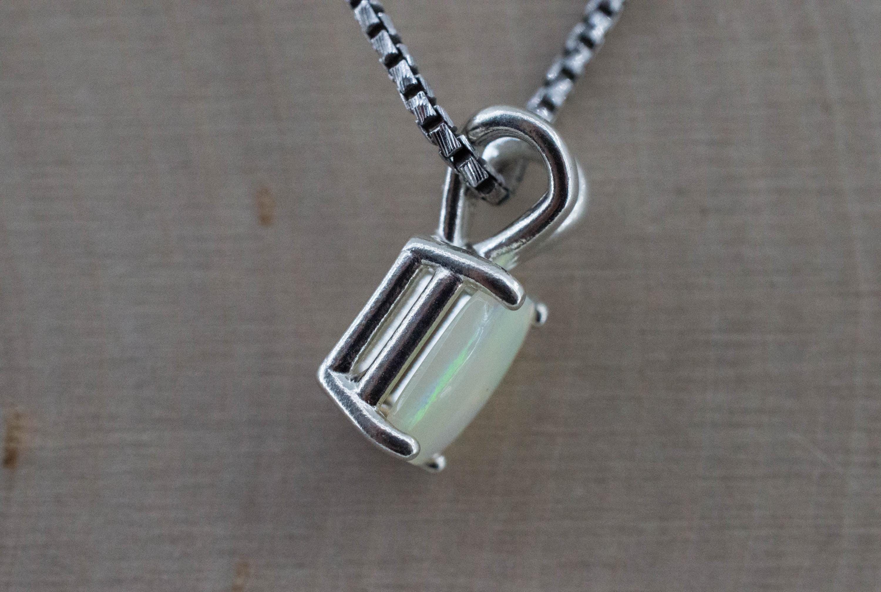 Opal Pendant, Natural Untreated Australian Opal; 0.810cts - Mark Oliver Gems