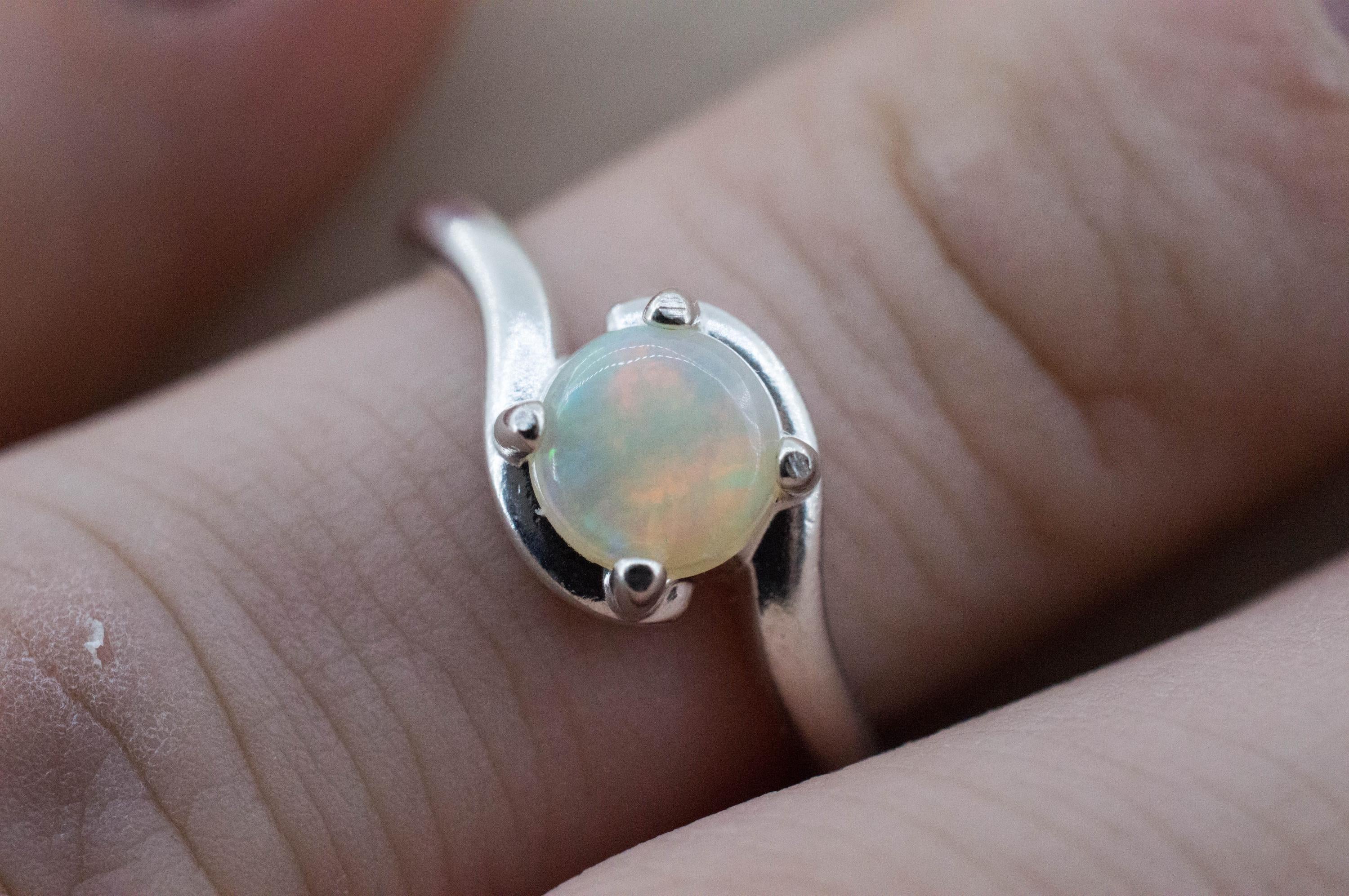 Opal Ring, Natural Untreated Australian Opal; 0.620cts - Mark Oliver Gems
