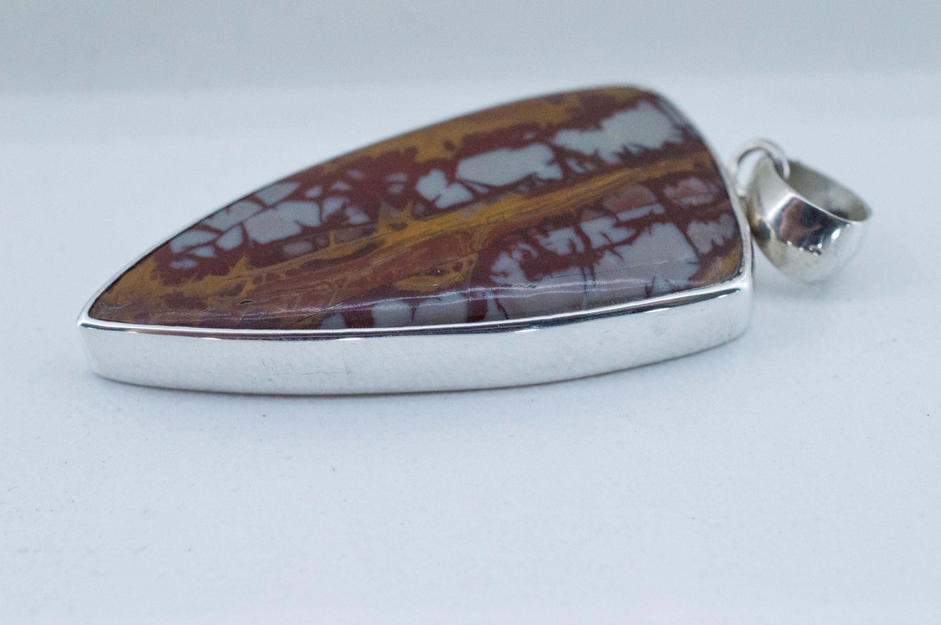 Noreena Jasper Pendant; Natural Untreated Australian Jasper - Mark Oliver Gems