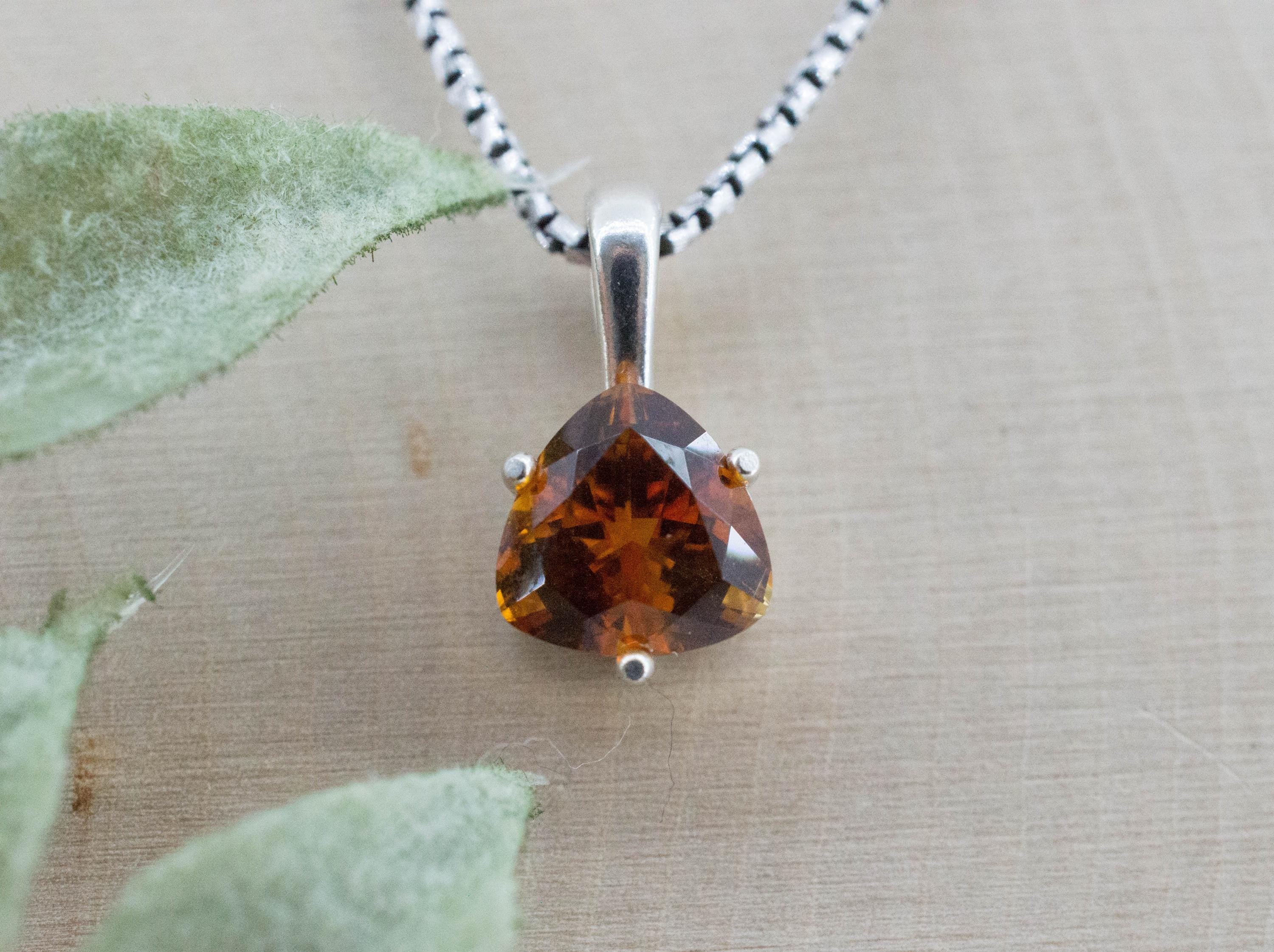 Citrine Pendant; Natural Untreated Uruguay Citrine; 1.690cts - Mark Oliver Gems