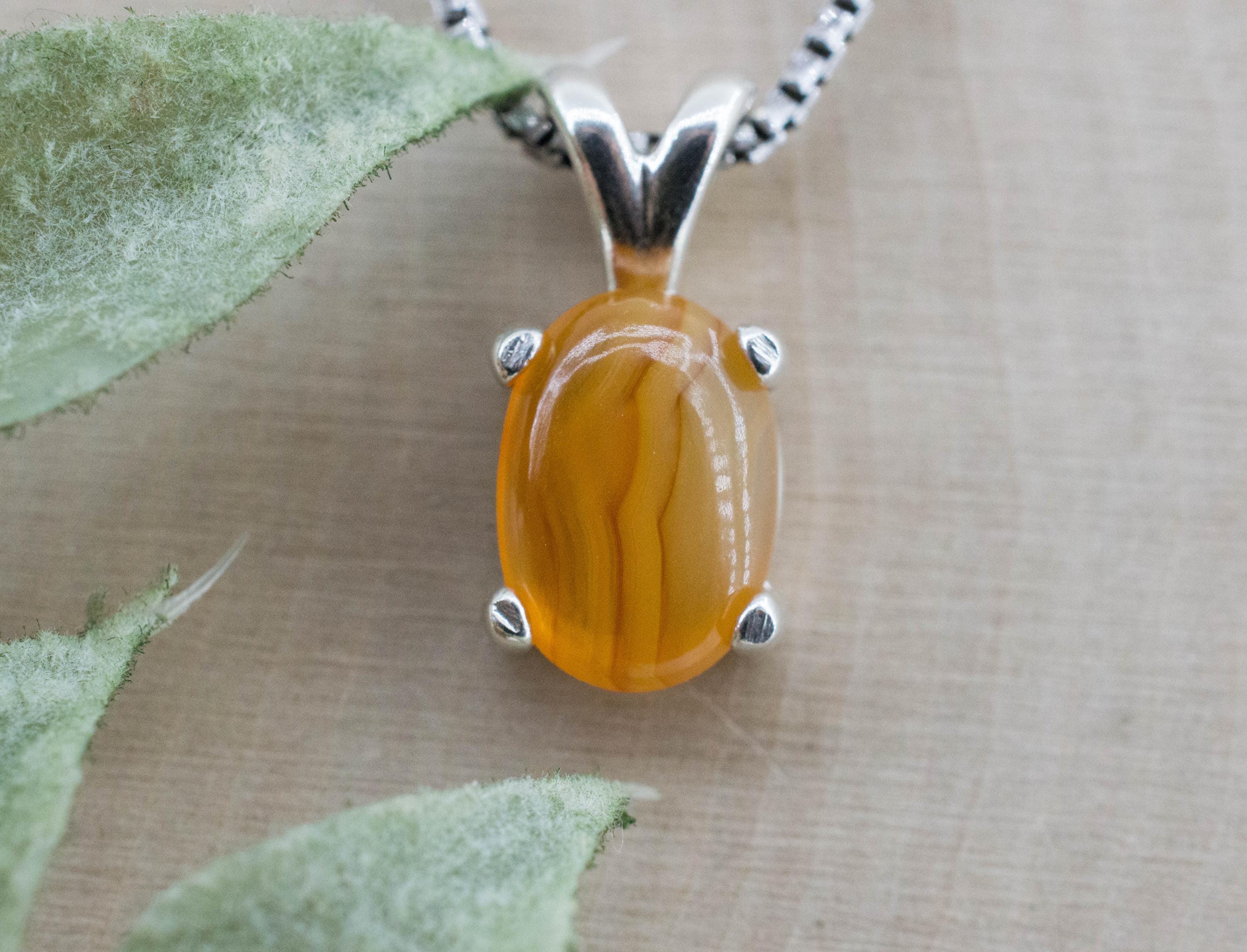Carnelian Pendant, Natural Untreated New Jersey Carnelian; 2.220cts - Mark Oliver Gems