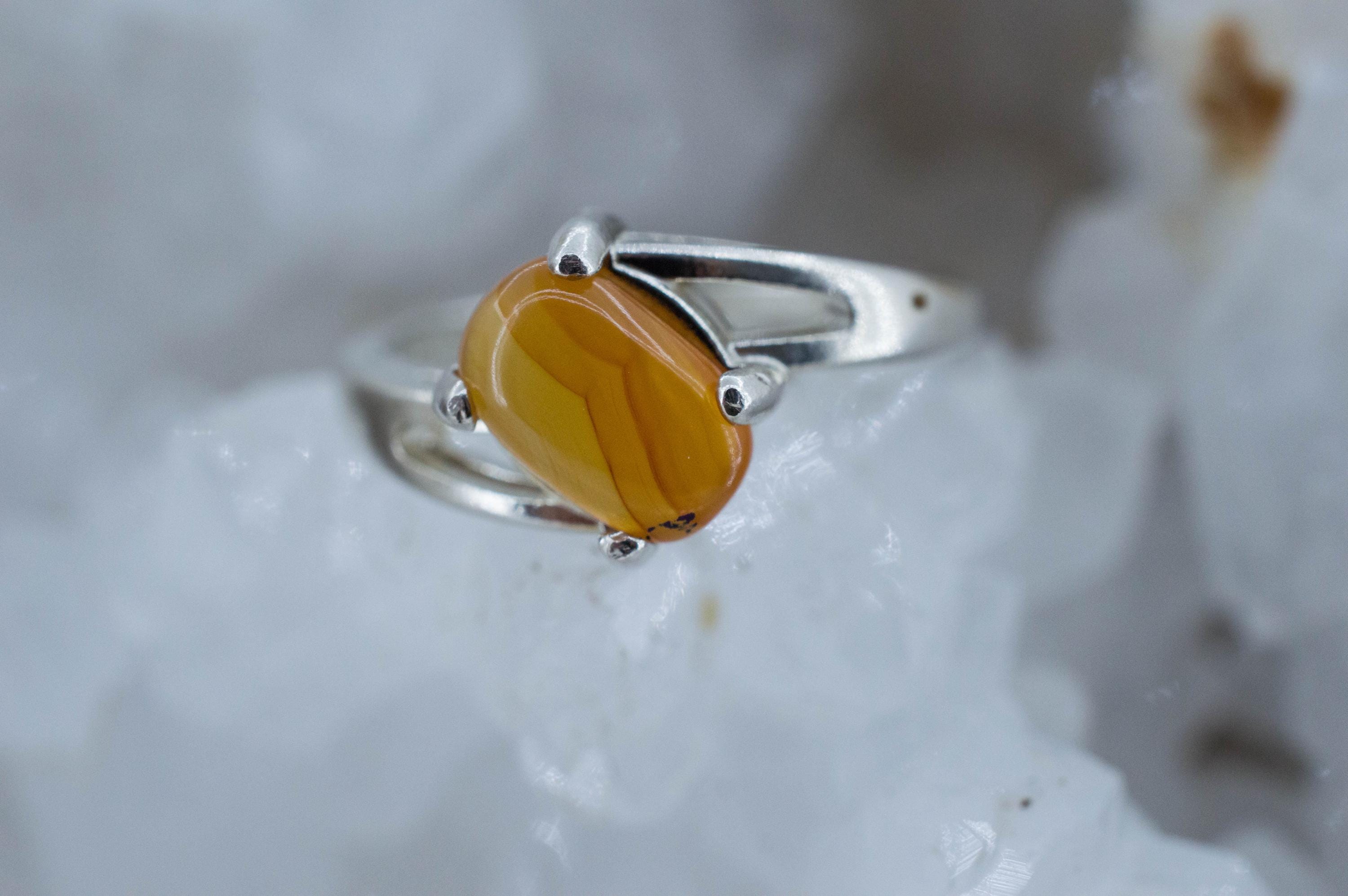 Carnelian Ring, Natural Untreated New Jersey Carnelian; 1.440cts - Mark Oliver Gems